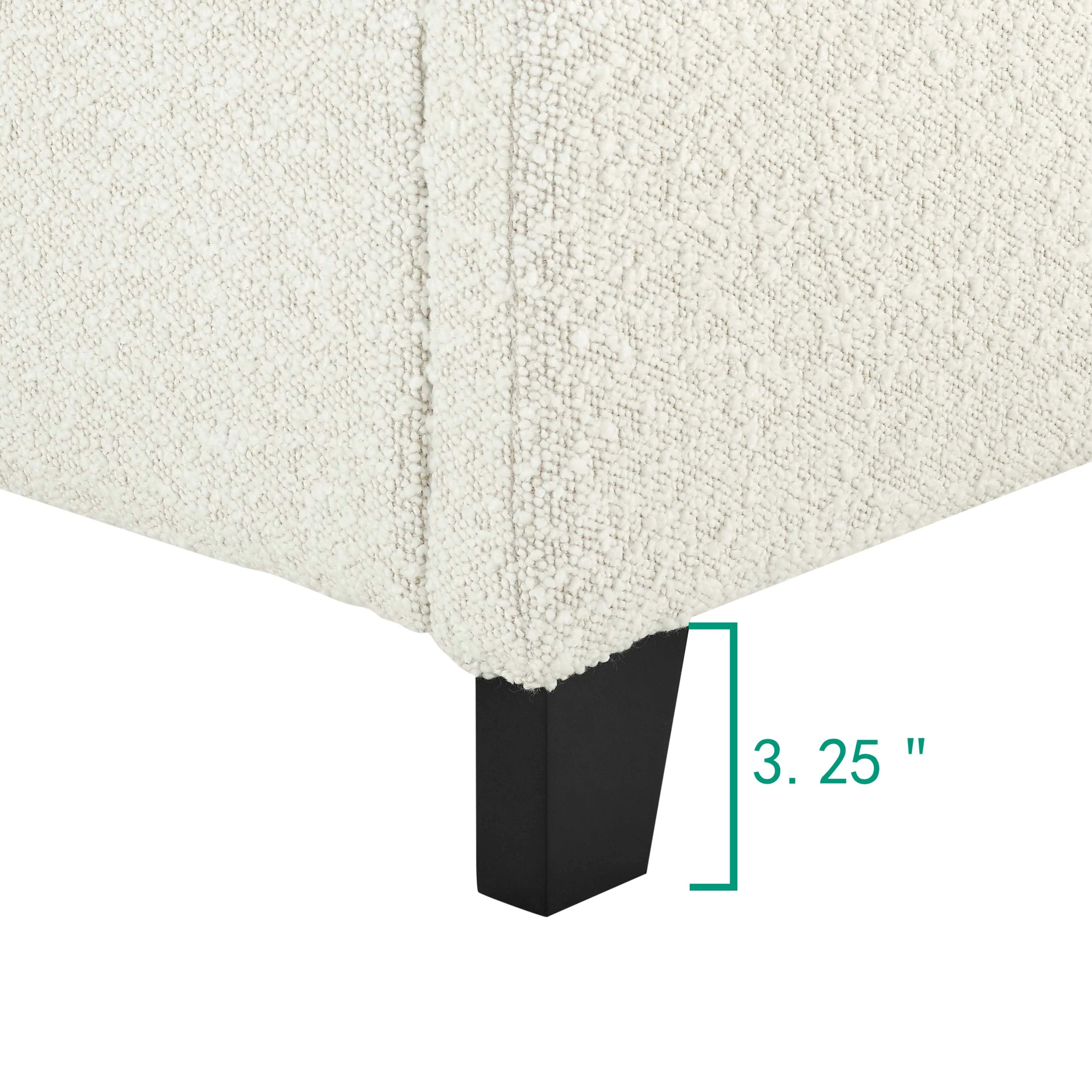 Walker Edison | Boucle Upholstered Platform Bed - Image 15