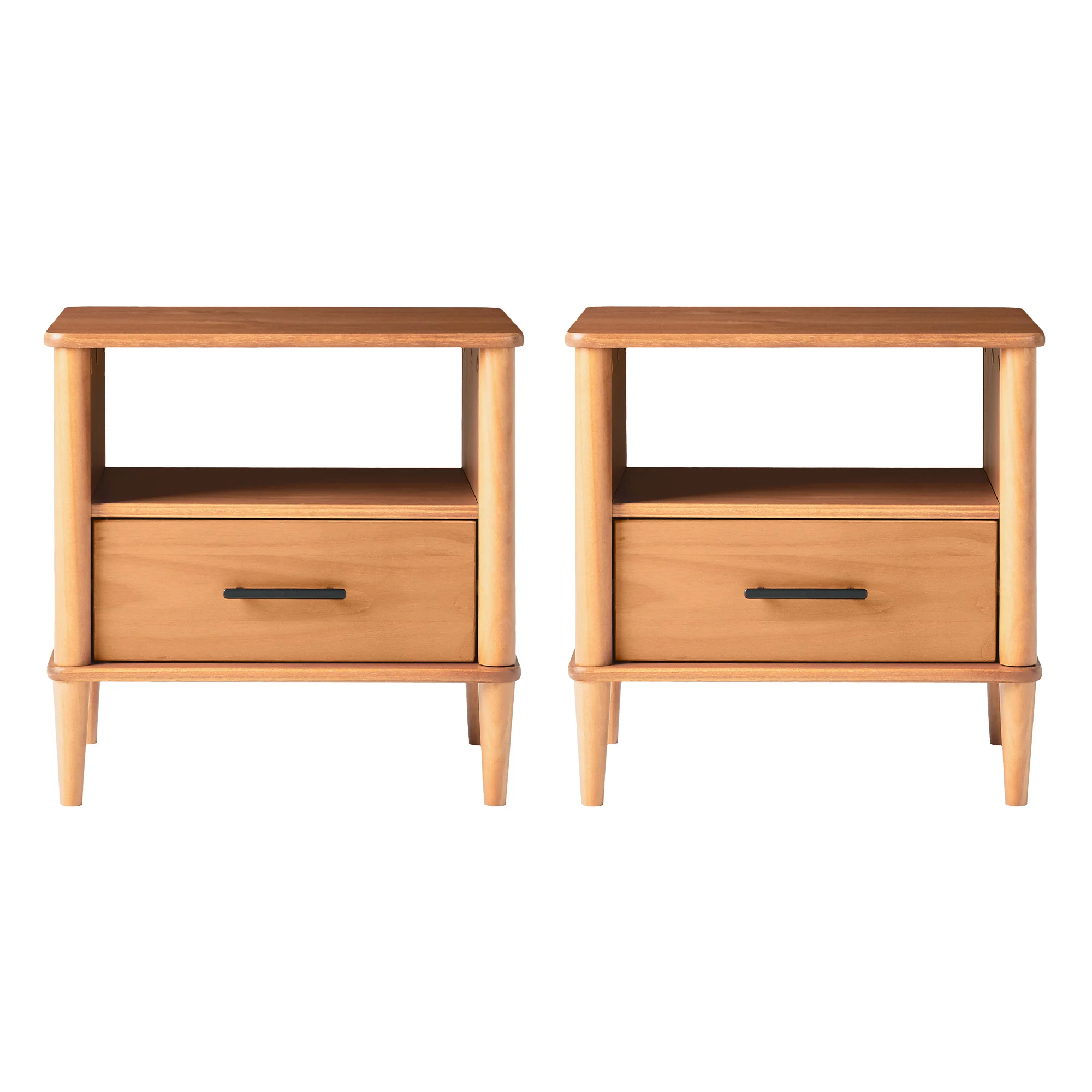 Walker Edison Spindle Transitional 1-Drawer Nightstand - Image 21
