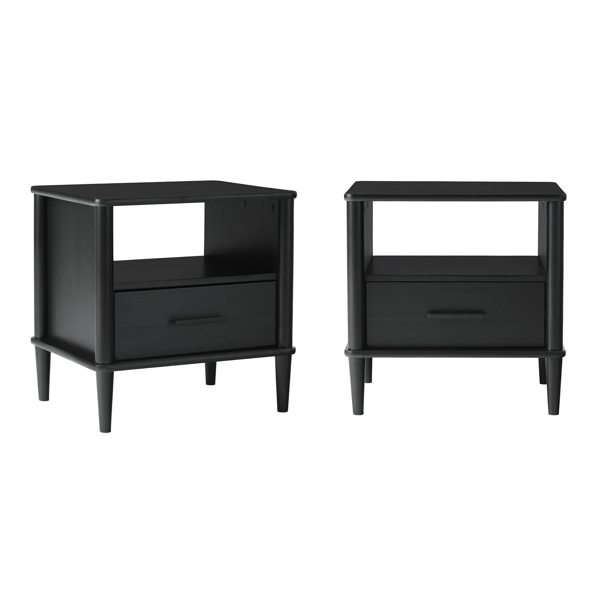 Walker Edison Spindle Transitional 1-Drawer Nightstand - Image 25
