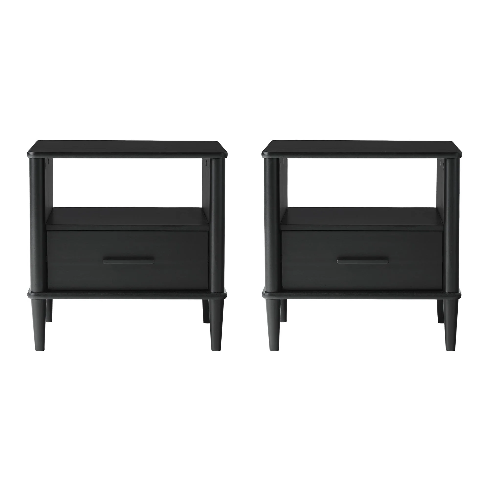 Walker Edison Spindle Transitional 1-Drawer Nightstand - Image 26