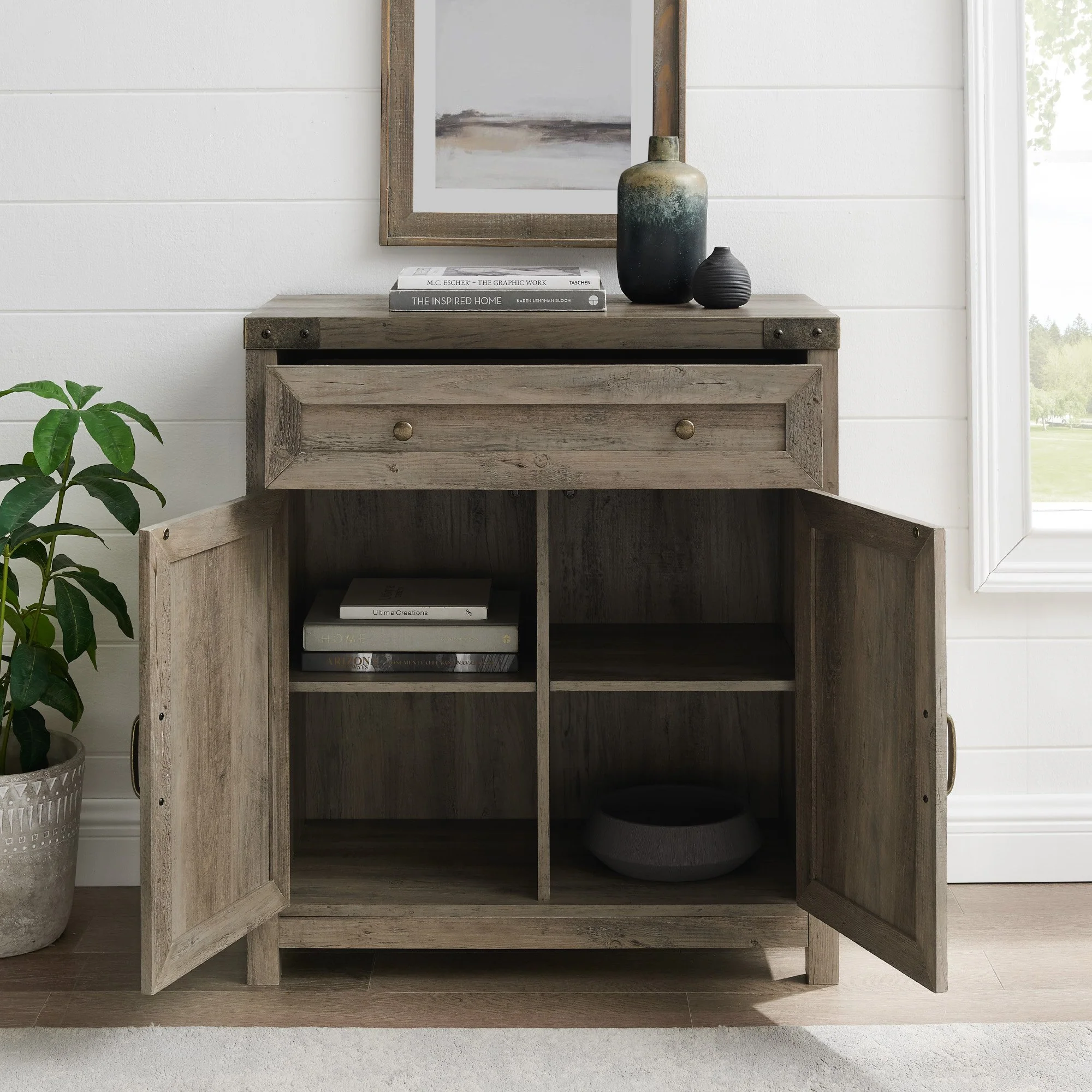 Barn Door Accent Cabinet - Image 15