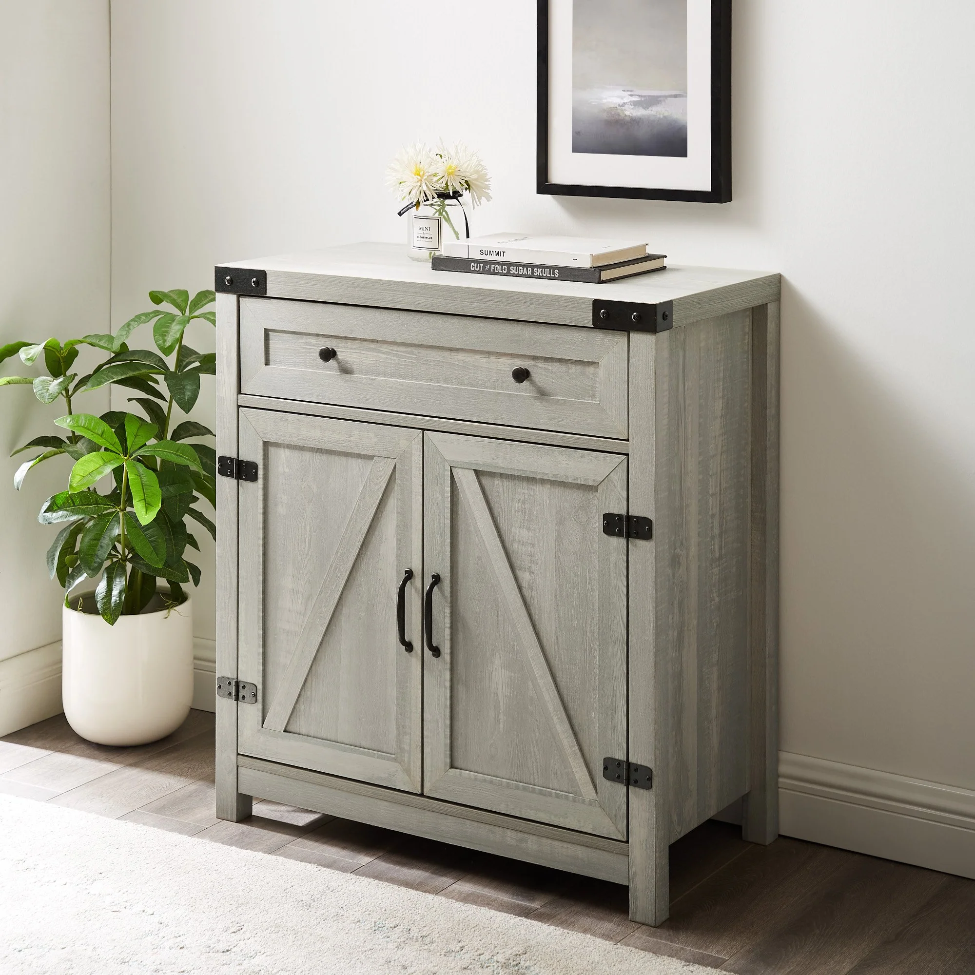 Barn Door Accent Cabinet - Image 9