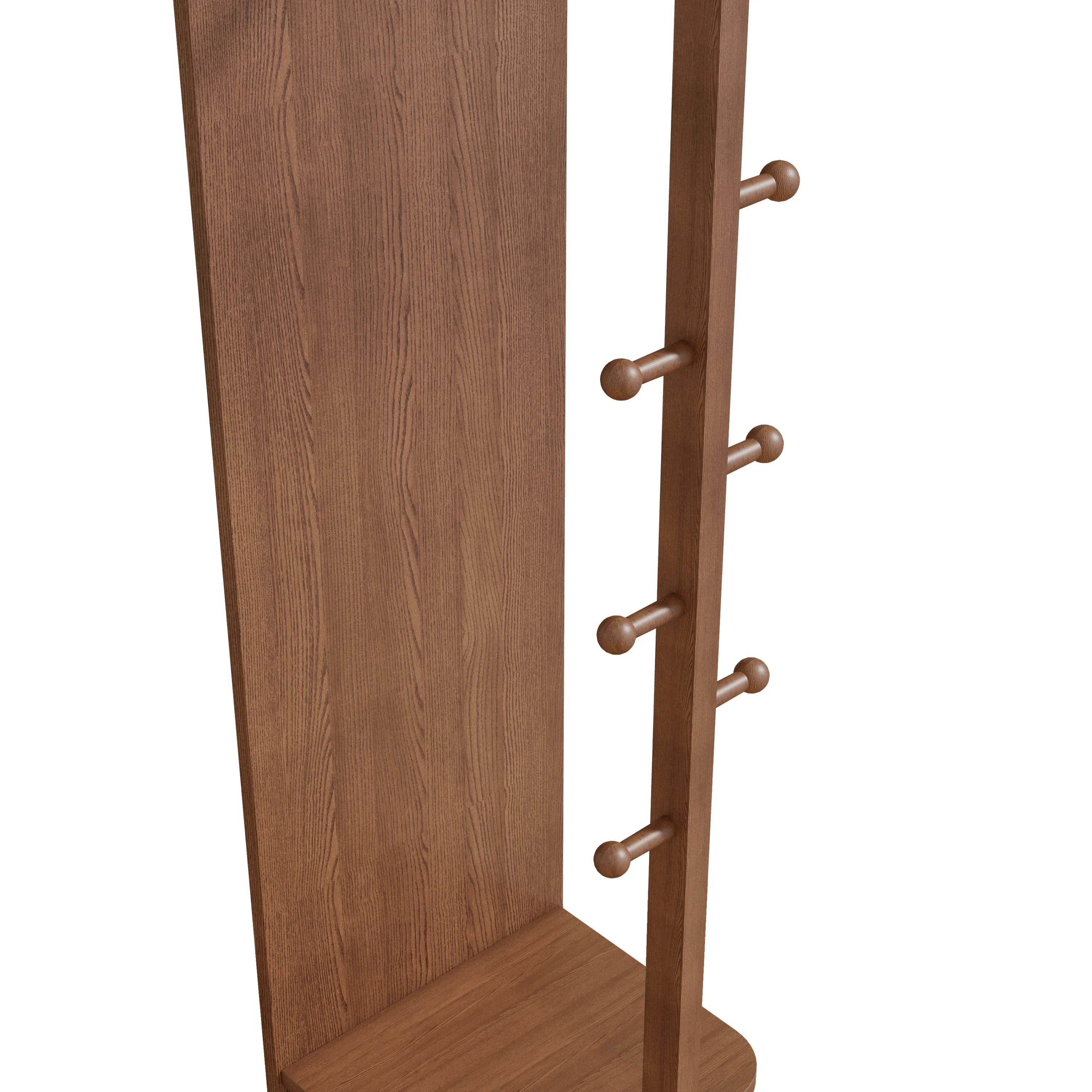 Walker Edison | 360° Rotating 66'x14' Multifunctional Full Length Mirror with Storage - Image 17