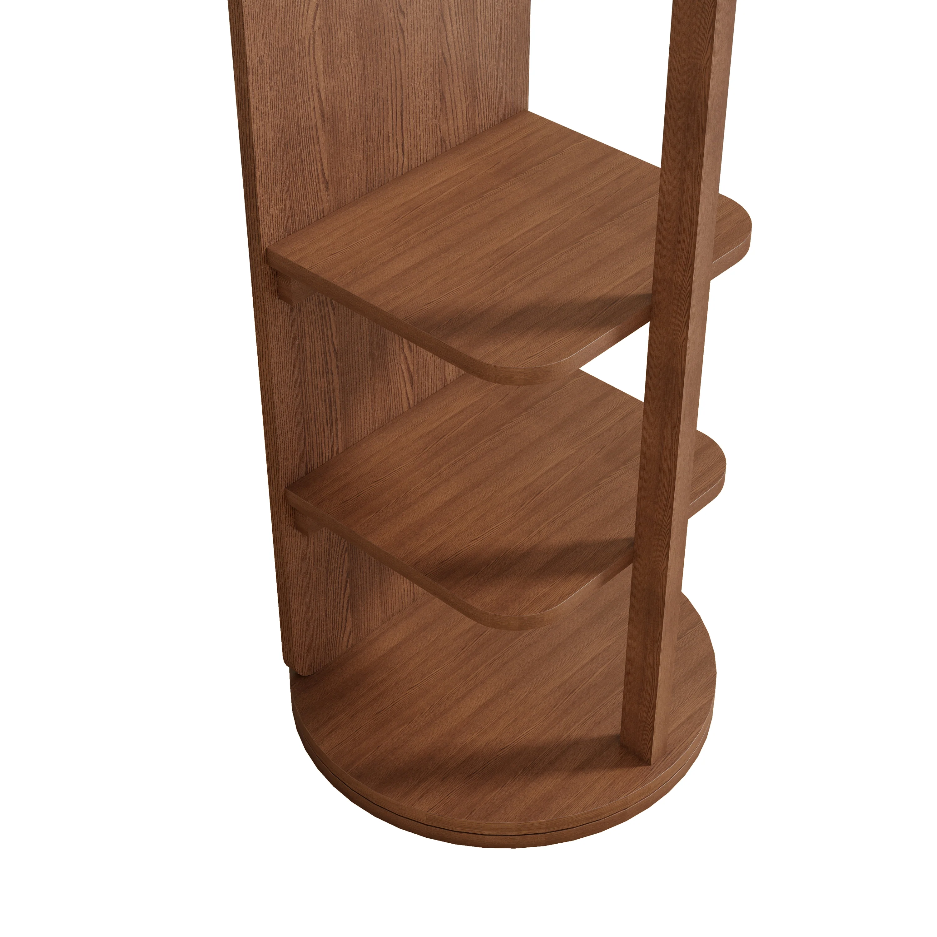 Walker Edison | 360° Rotating 66'x14' Multifunctional Full Length Mirror with Storage - Image 19
