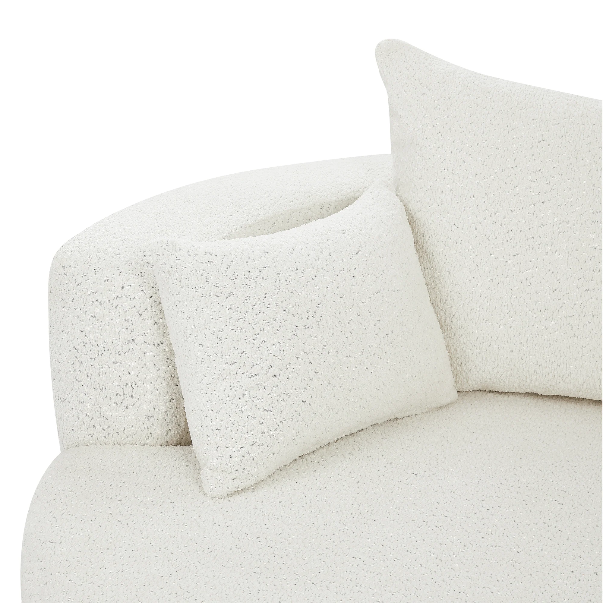 Walker Edison | 360° Swivel Accent Round Sofa Chair with Pillows - Image 16