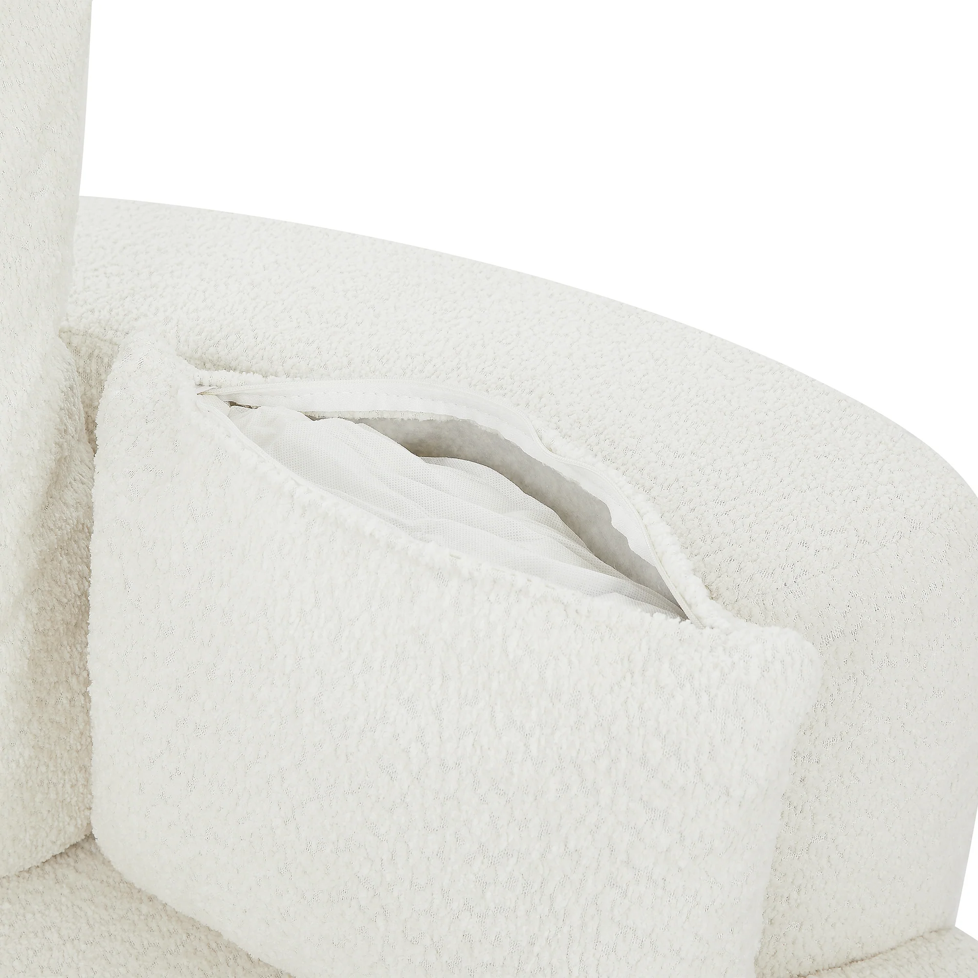 Walker Edison | 360° Swivel Accent Round Sofa Chair with Pillows - Image 17