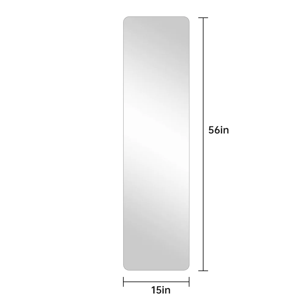 Walker Edison | 56 X 15in Wall-Mounted Mirror - Image 9