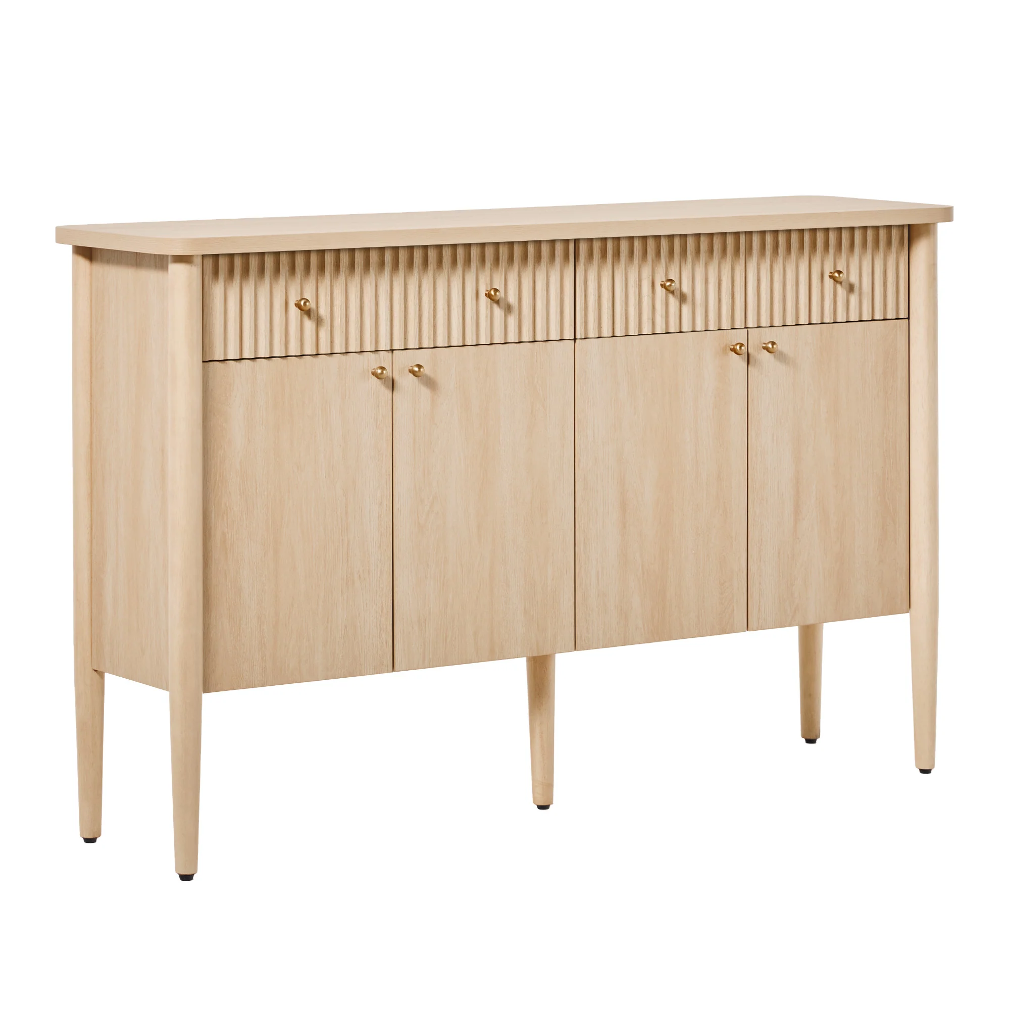 Samantha Modern Fluted 58" Wood Sideboard - Image 12