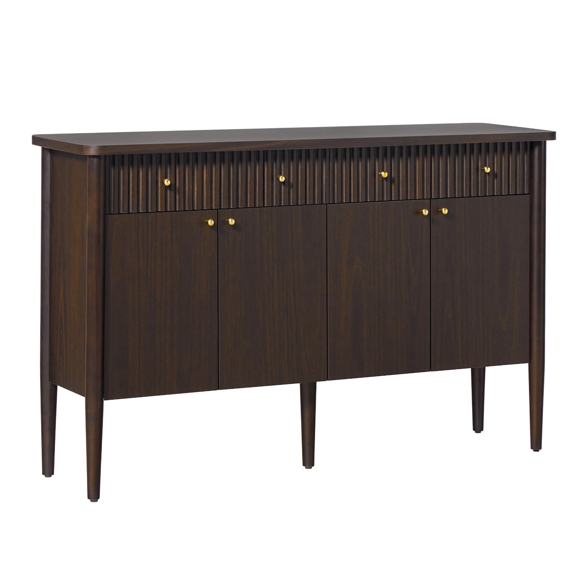 Samantha Modern Fluted 58" Wood Sideboard - Image 25