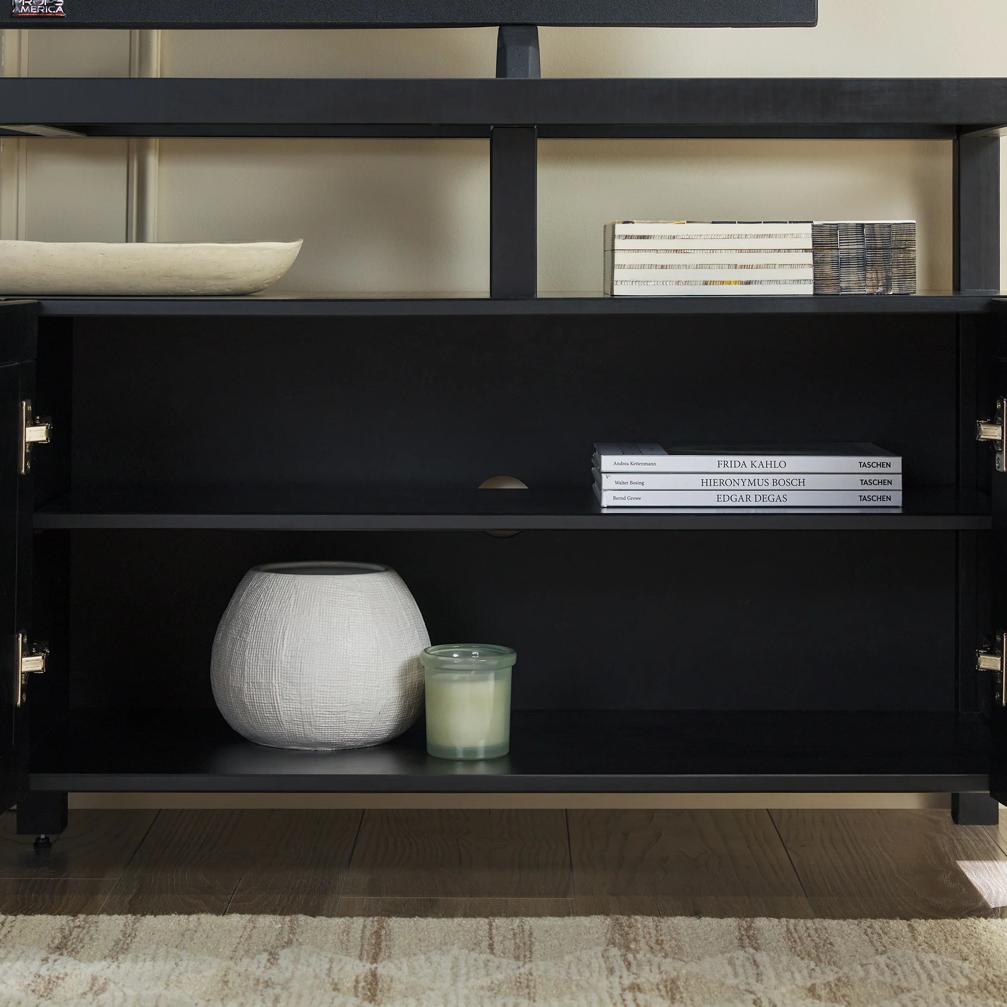 Isla Modern TV Stand with Glass Top - Image 29