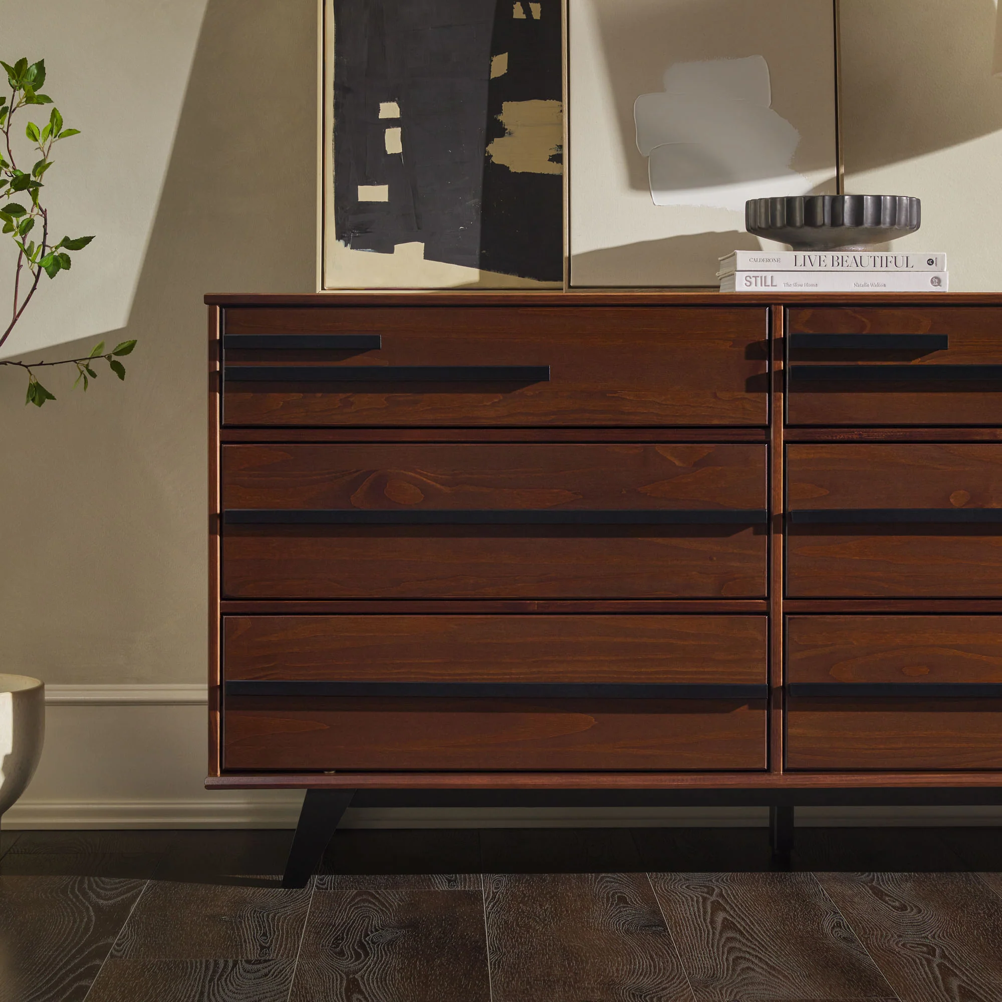 Rebecca 6-Drawer Solid Wood Modern Dresser - Image 10