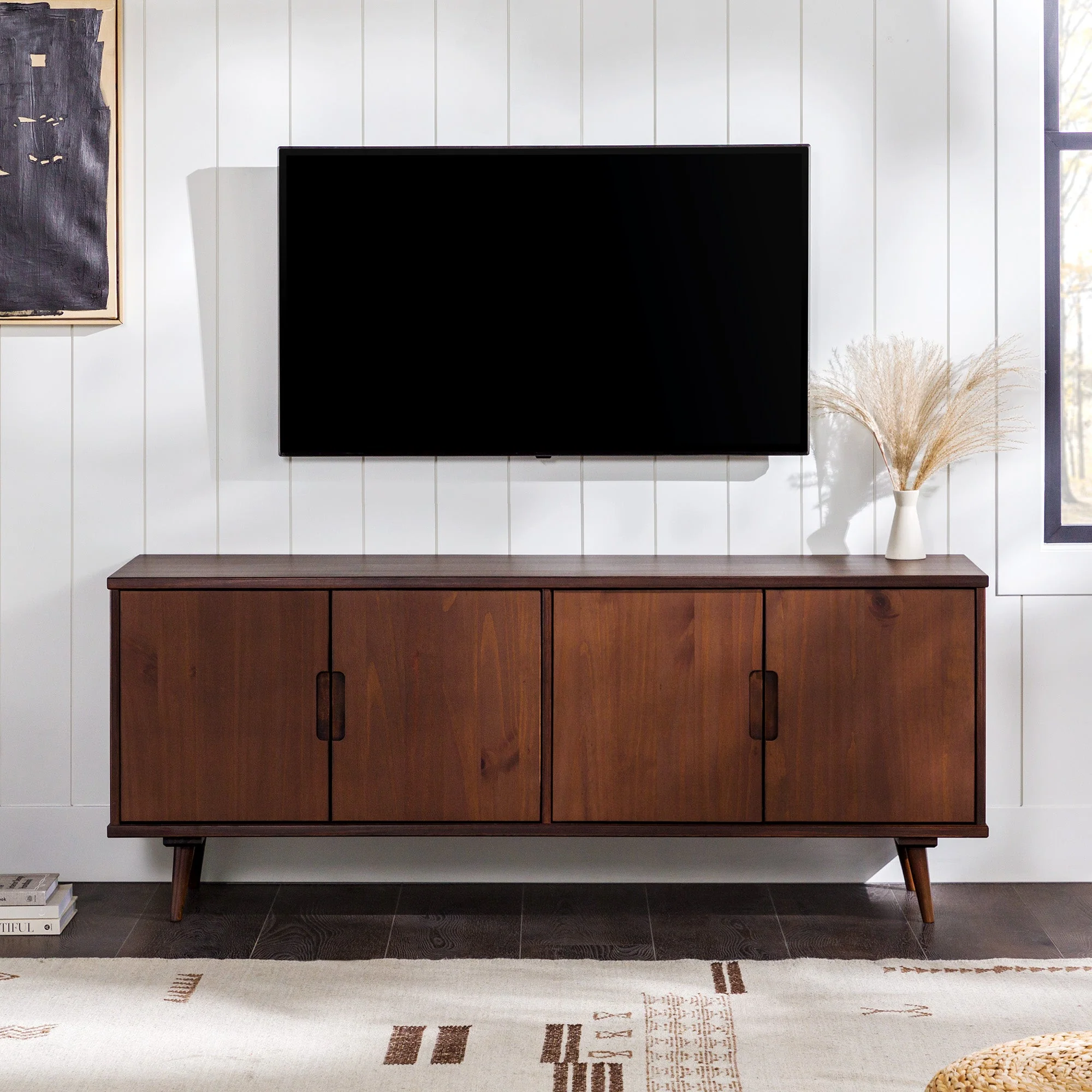 Sloane 60" 4-Door Solid Wood TV Stand - Image 4