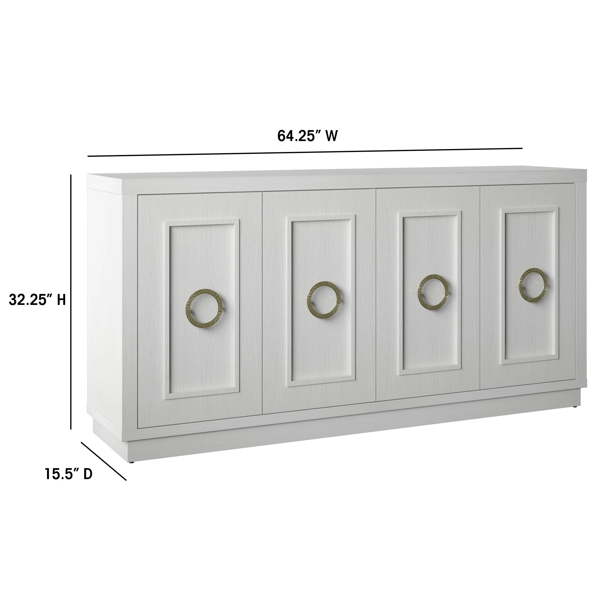 Stylish Dining Storage Double‑Door Buffet Sideboard - Image 20