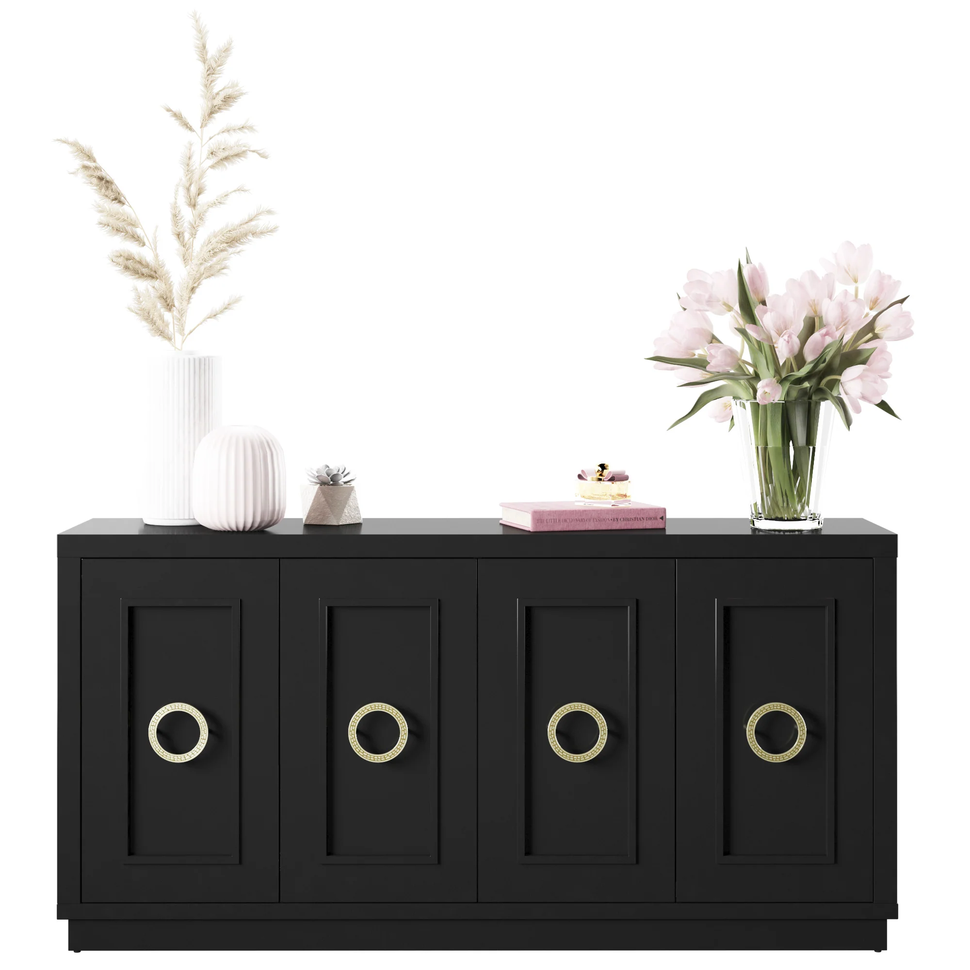 Stylish Dining Storage Double‑Door Buffet Sideboard - Image 21
