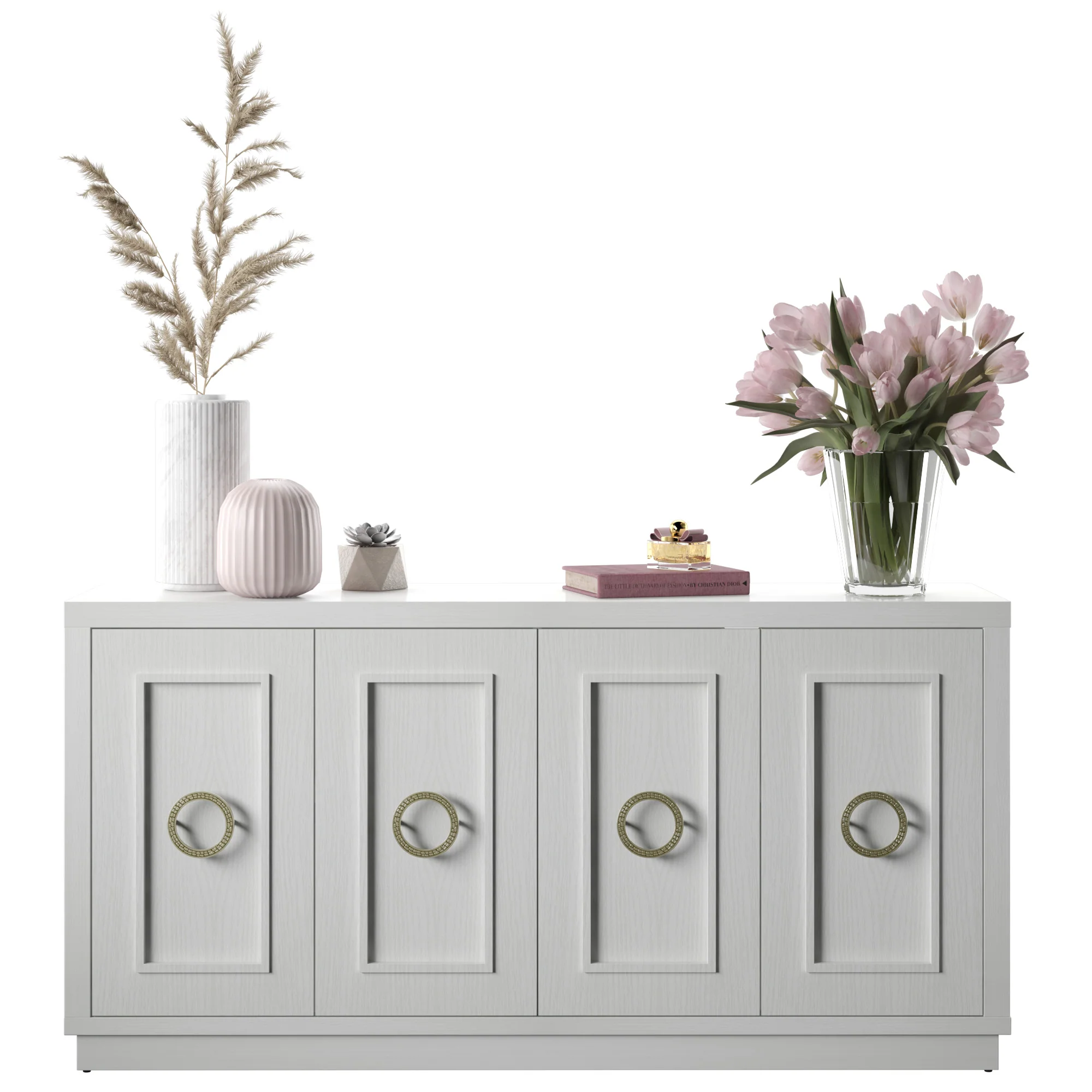 Stylish Dining Storage Double‑Door Buffet Sideboard - Image 4