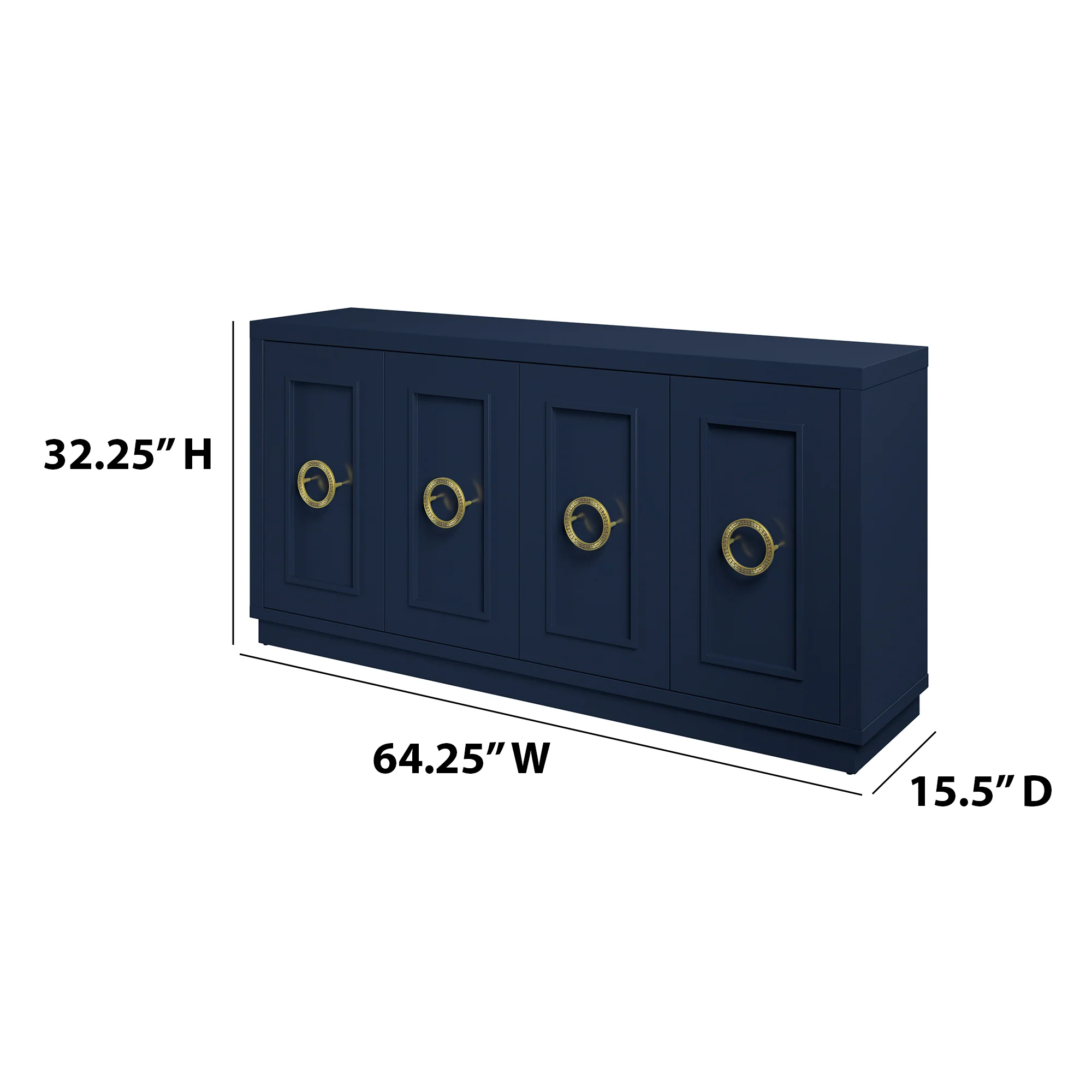 Stylish Dining Storage Double‑Door Buffet Sideboard - Image 9