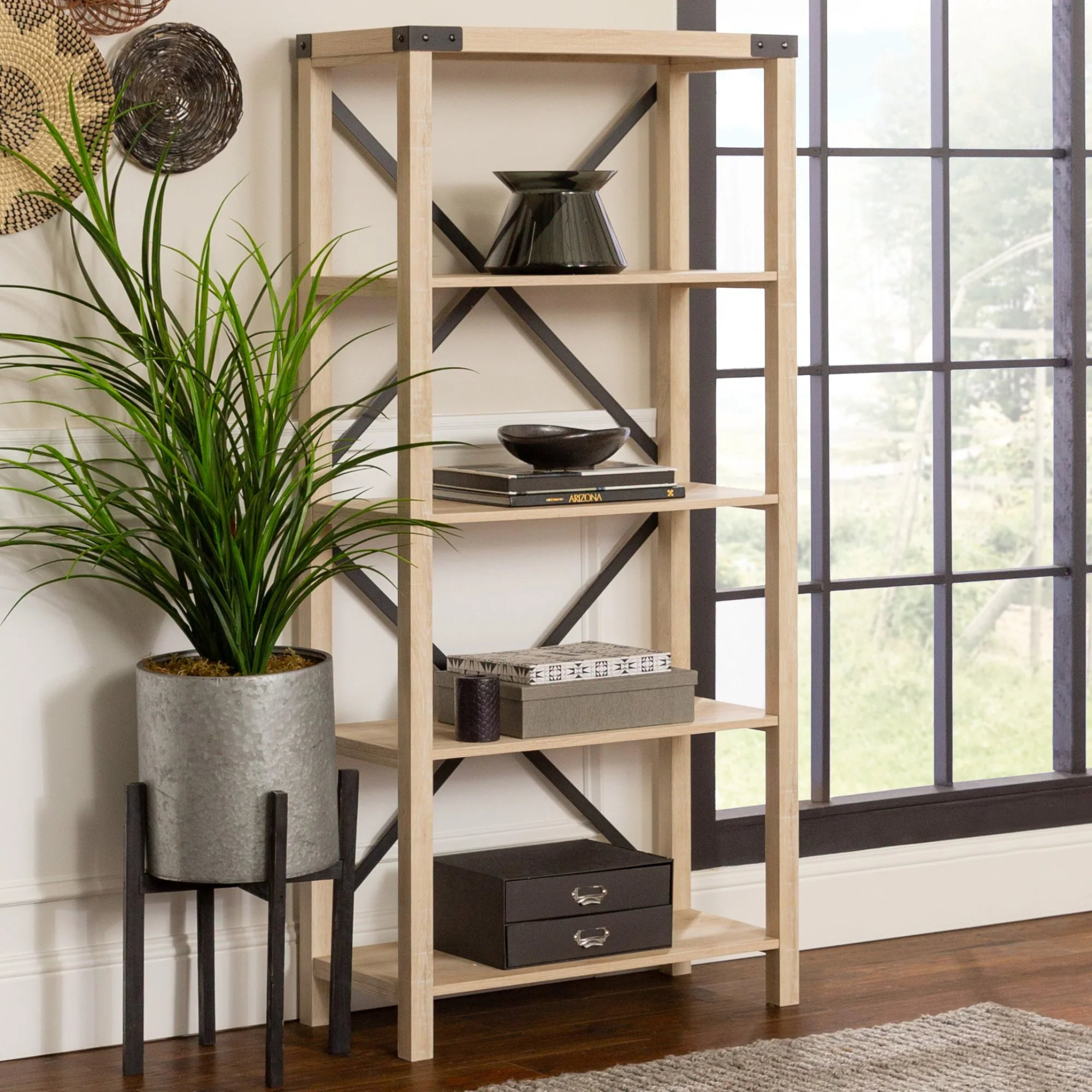 Metal X Bookshelf - Image 14