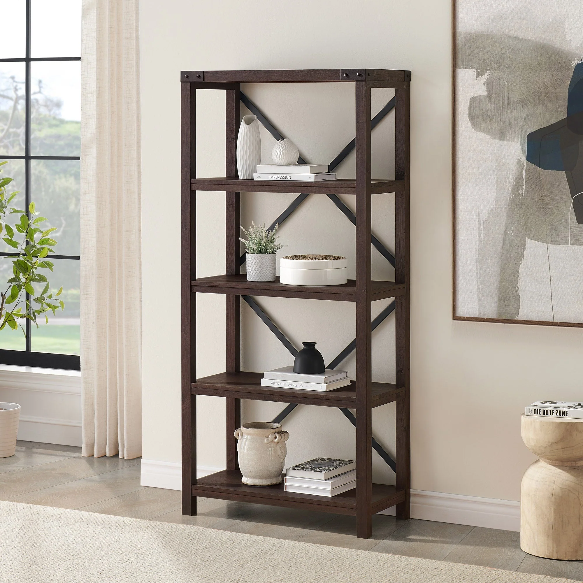 Metal X Bookshelf - Image 19