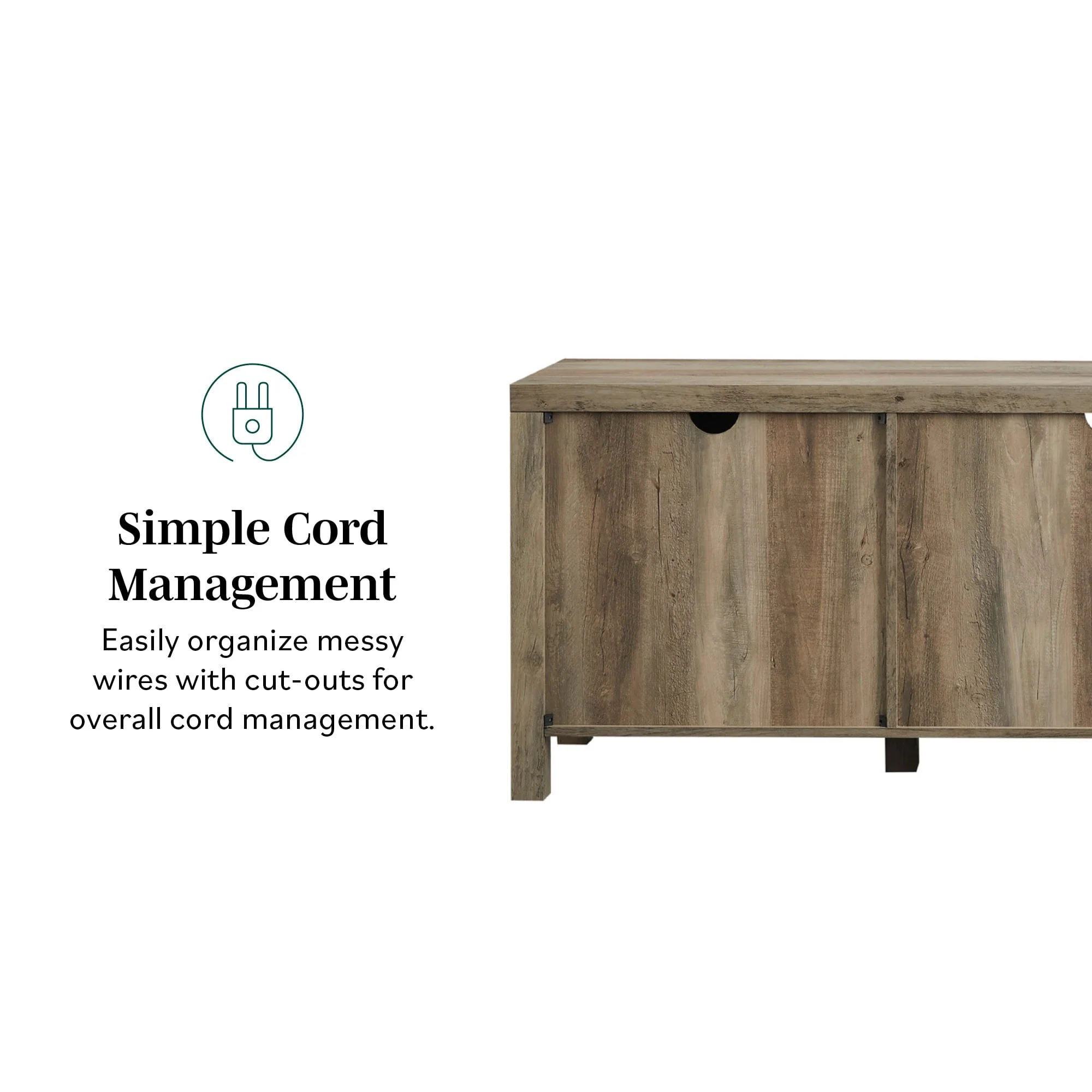 Barn Door 70" Modern Farmhouse TV Stand - Image 3