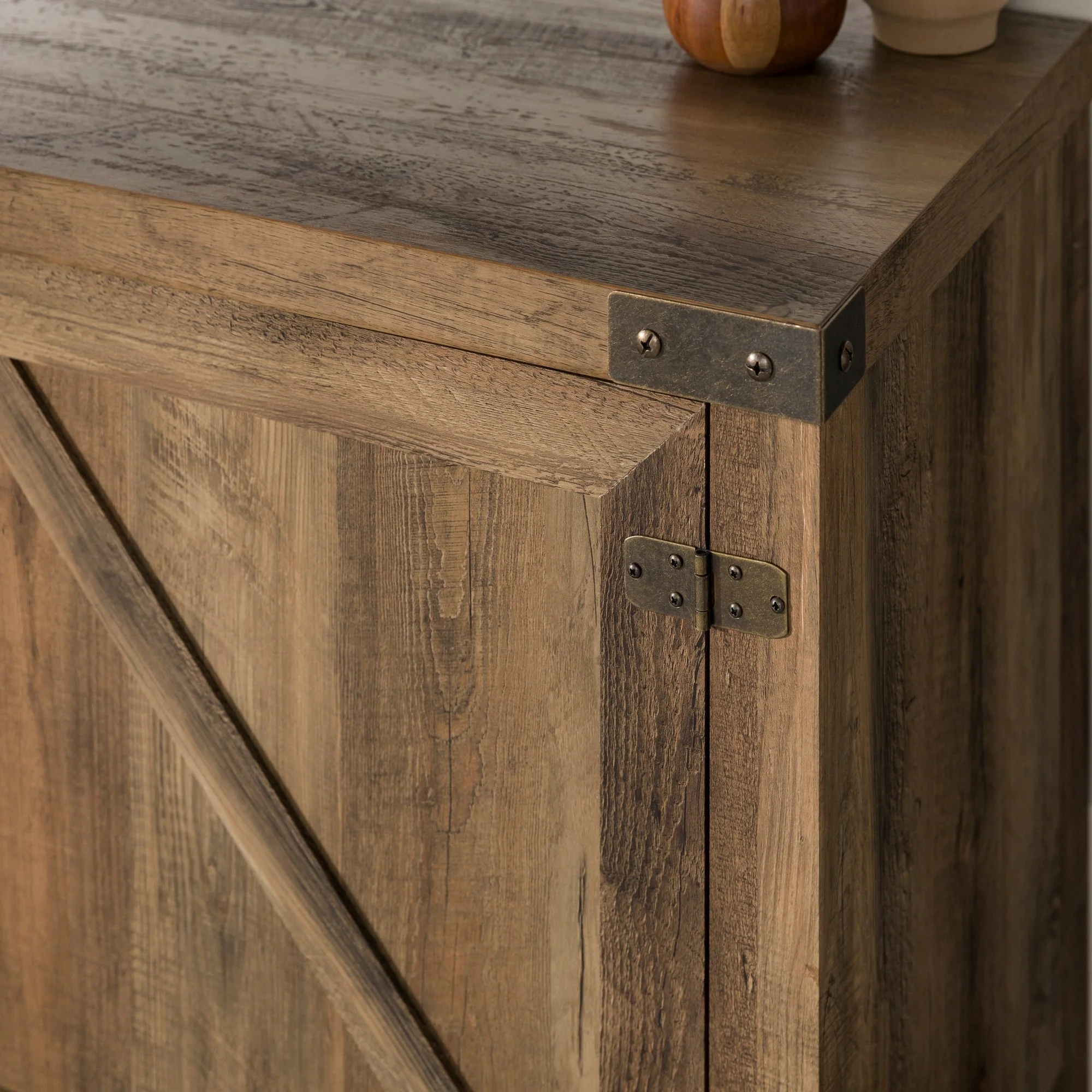 Barn Door 70" Modern Farmhouse TV Stand - Image 6