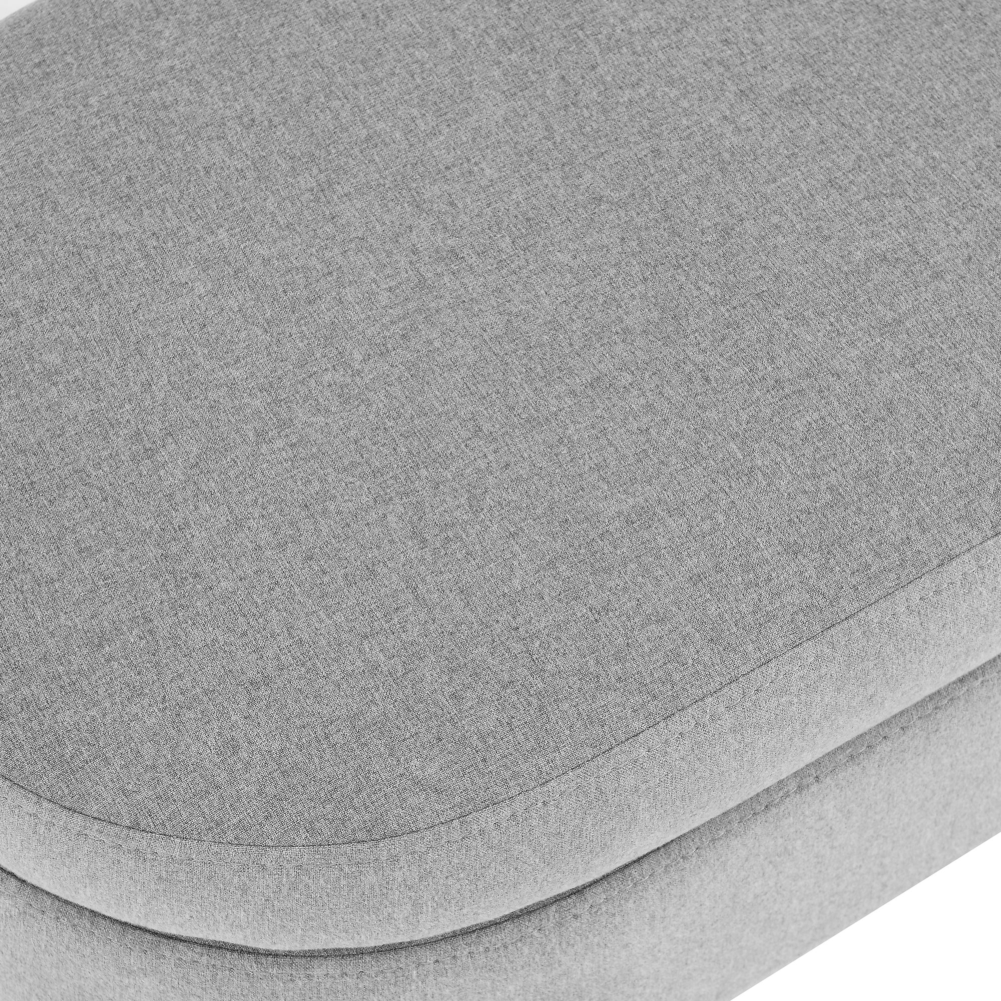 Walker Edison | Linen Oval Ottoman Storage Bench - Image 12