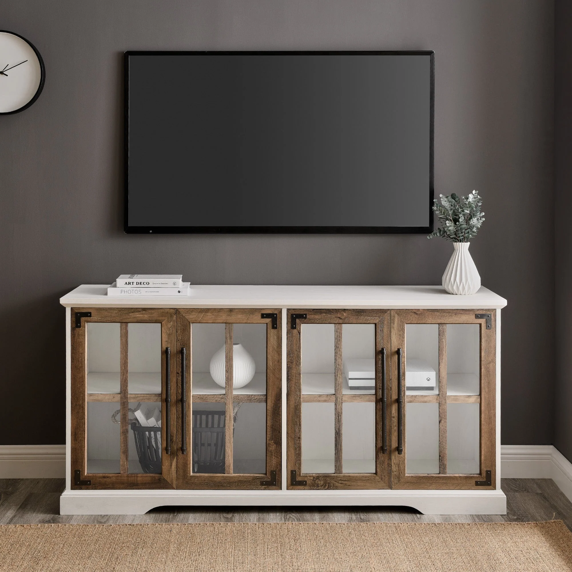 Abigail 58" Farmhouse 4 Door TV Stand - Image 12