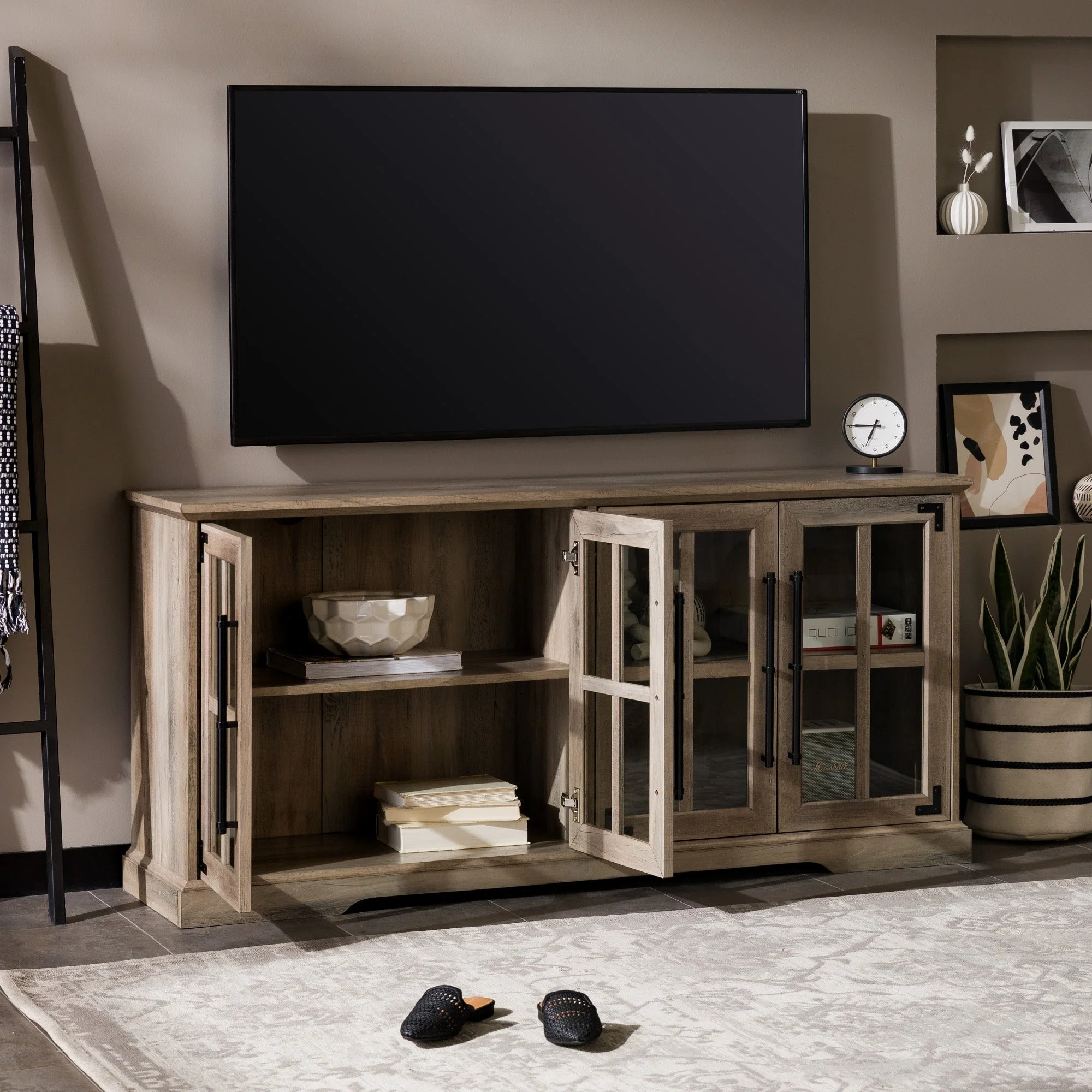 Abigail 58" Farmhouse 4 Door TV Stand - Image 6