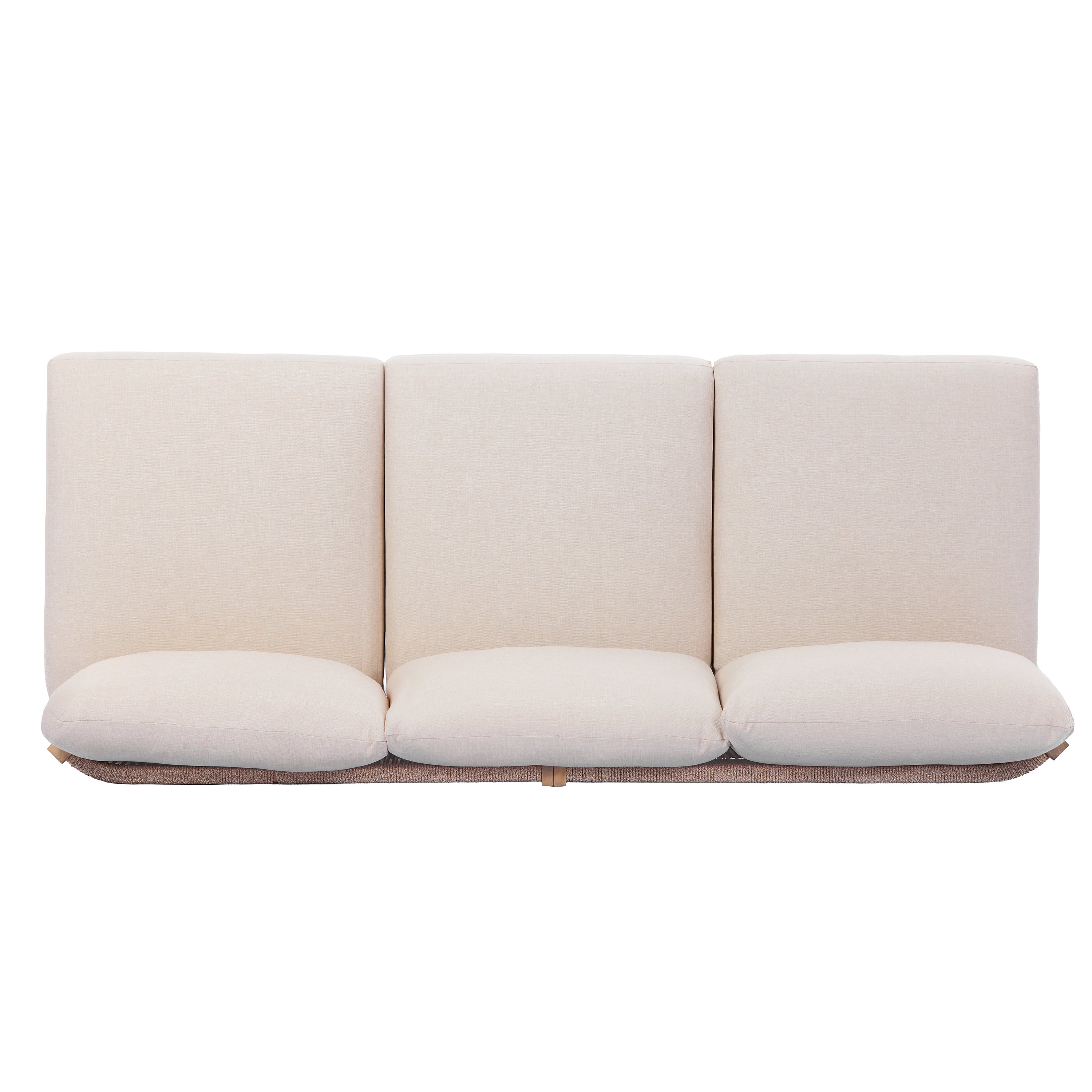 Acacia Wood Rope Woven 5-Piece Outdoor Sofa Accent Chair Set for 8 - Image 15