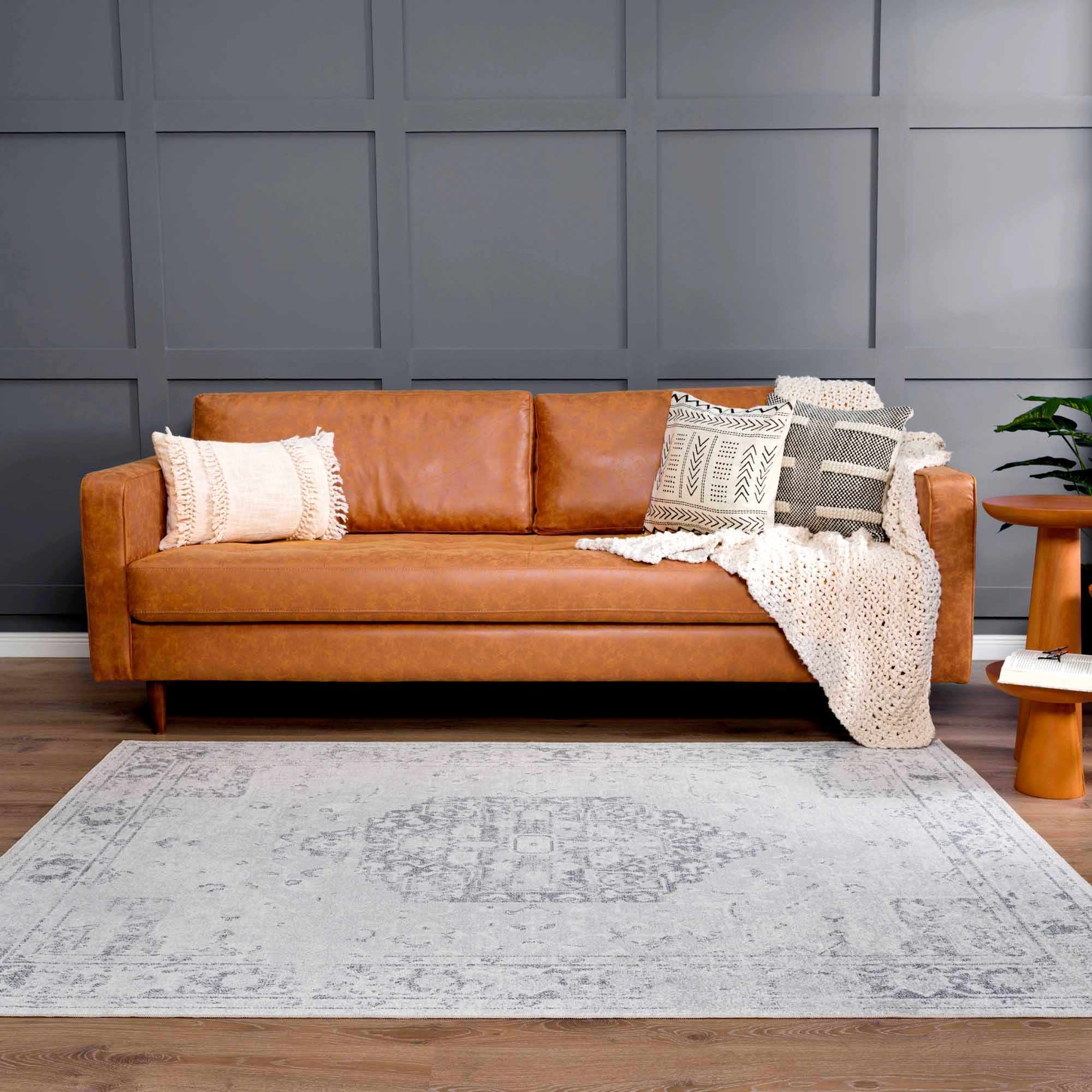Boutique Rugs - Akram Cream & Antrasit Washable Area Rug - Image 17