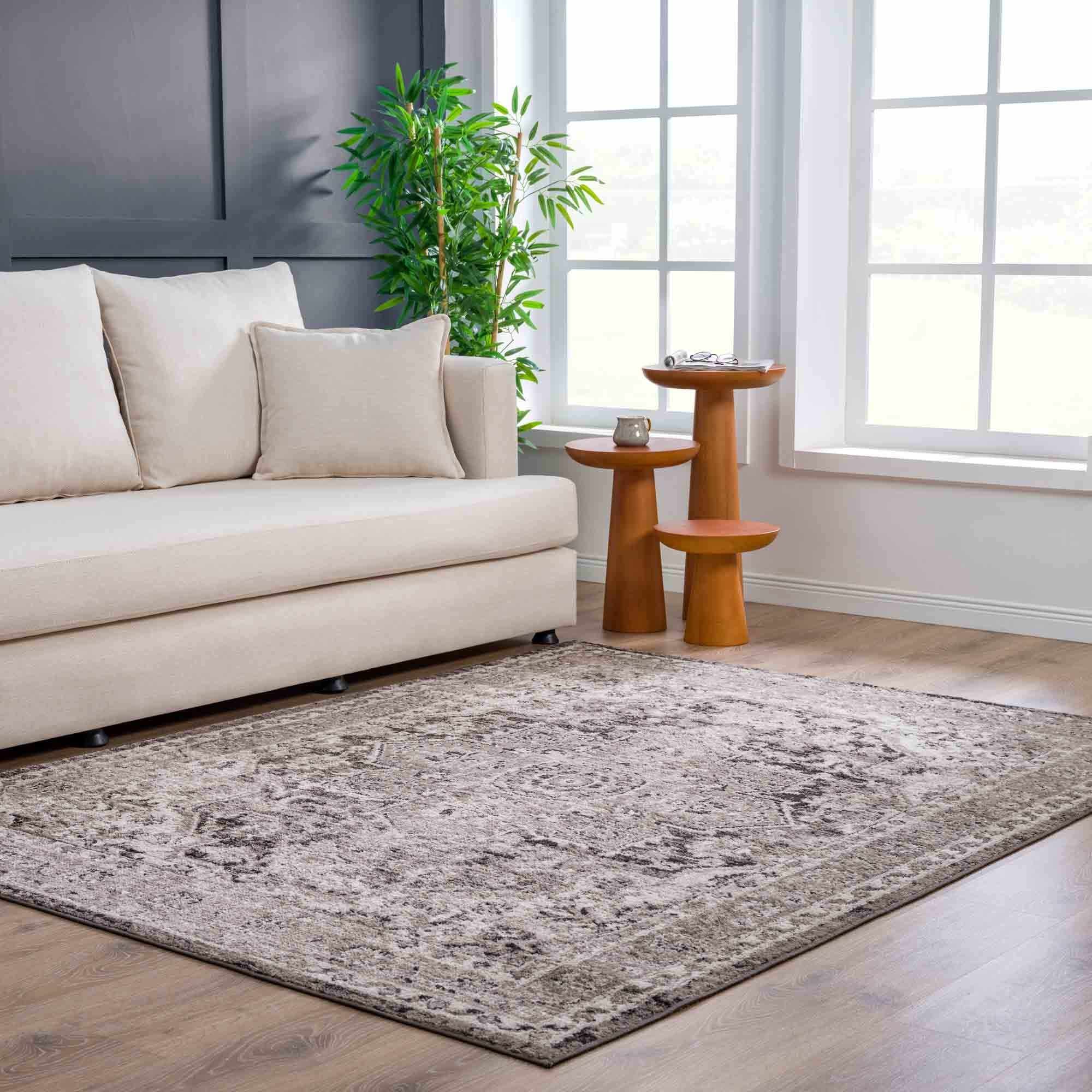 Boutique Rugs - Albie Charcoal & Beige Area Rug - Clearance - Image 13