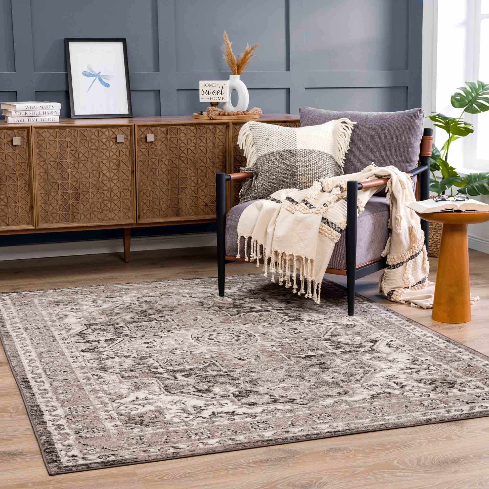 Boutique Rugs - Albie Charcoal & Beige Area Rug - Clearance - Image 3