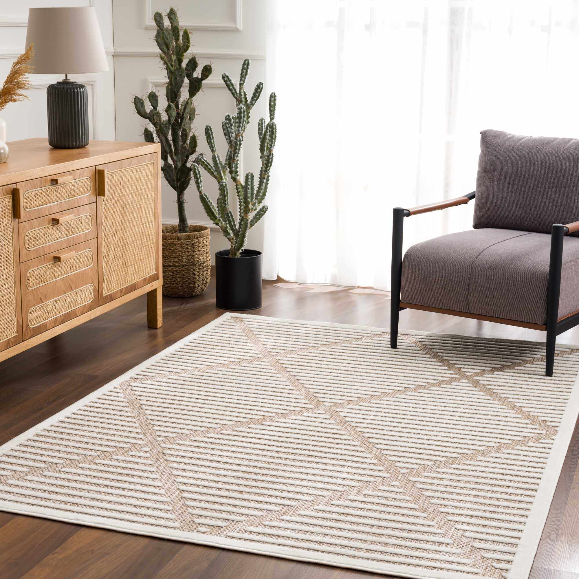 Anah Cream Outdoor Rug - Image 21