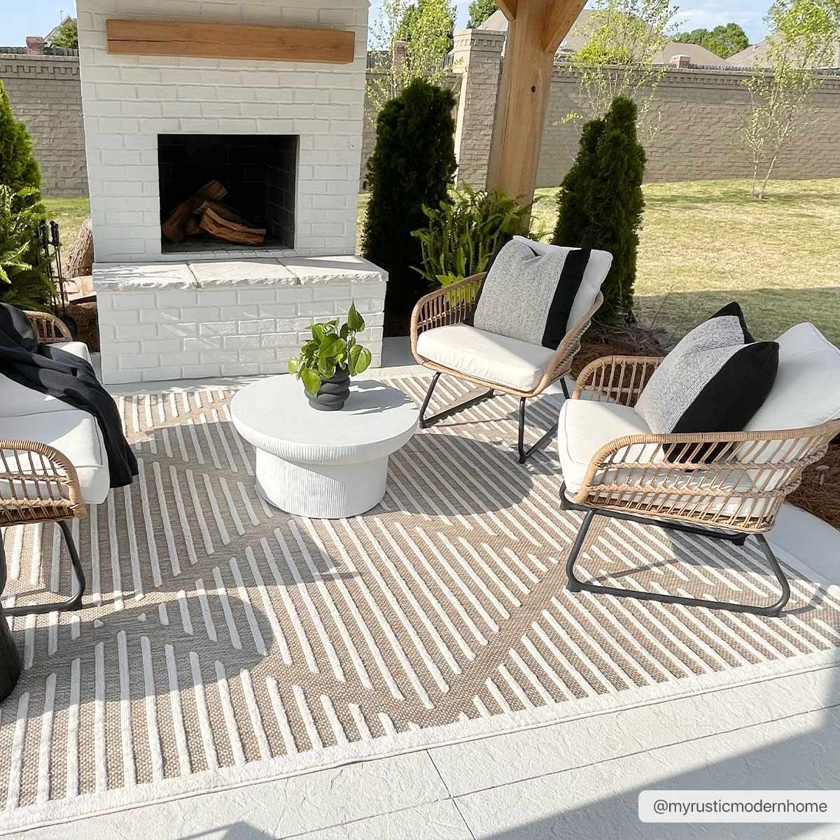 Anah Cream Outdoor Rug - Image 5