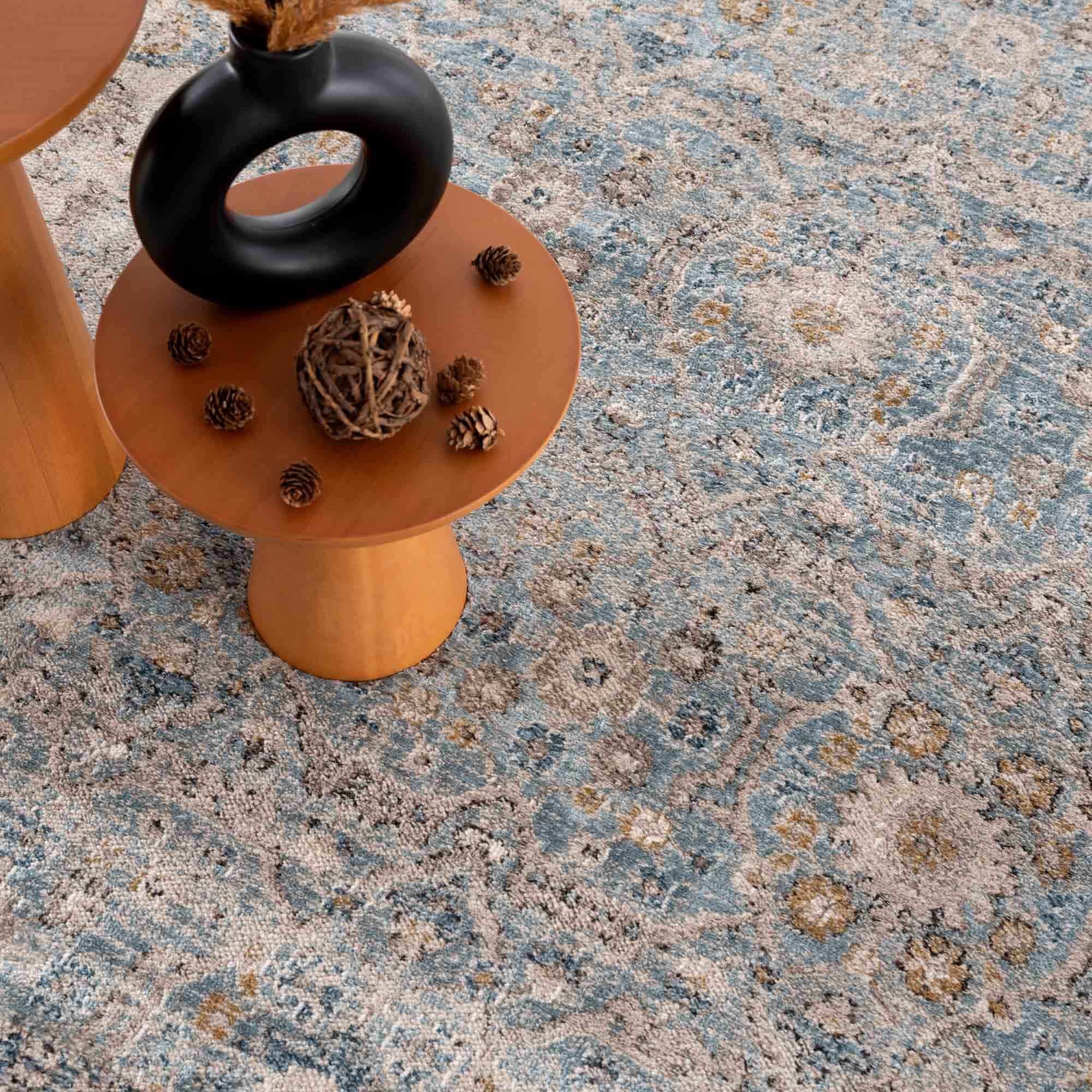 Boutique Rugs - Anana Silver Blue & Beige Area Rug - Image 11