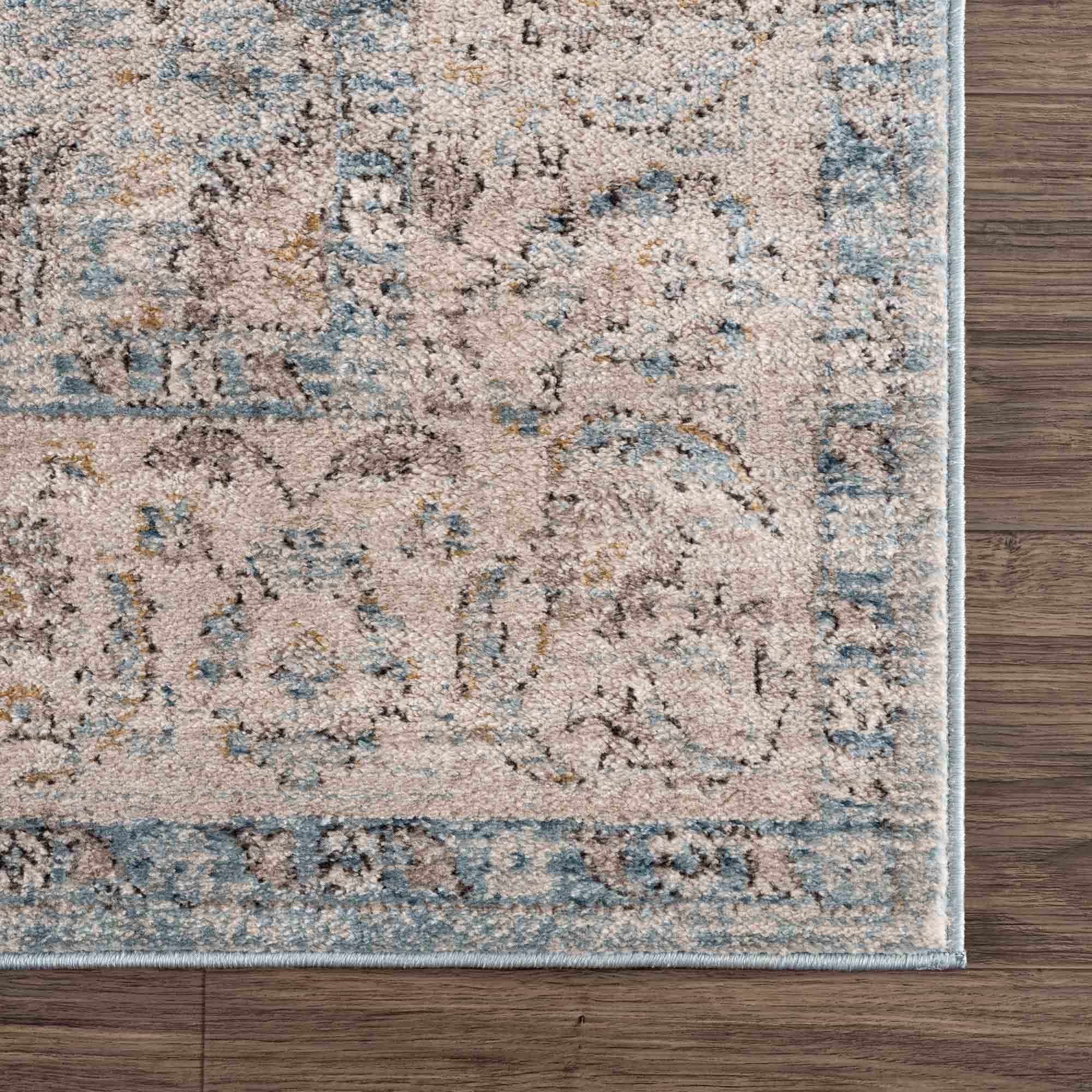 Boutique Rugs - Anana Silver Blue & Beige Area Rug - Image 8