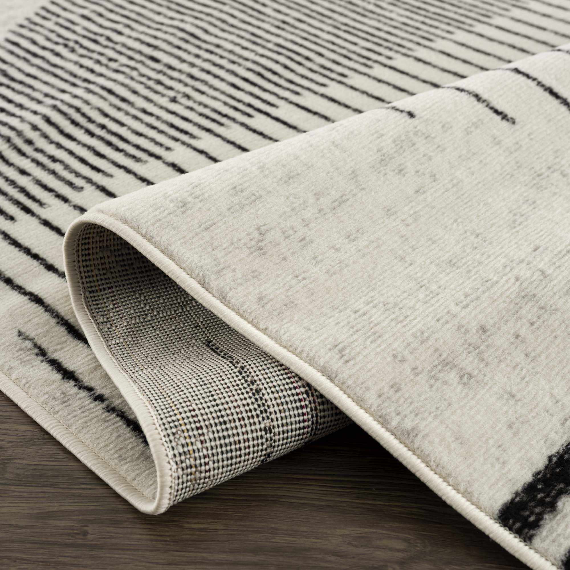Boutique Rugs - Angus Black&White Geometric Area Rug - Image 9
