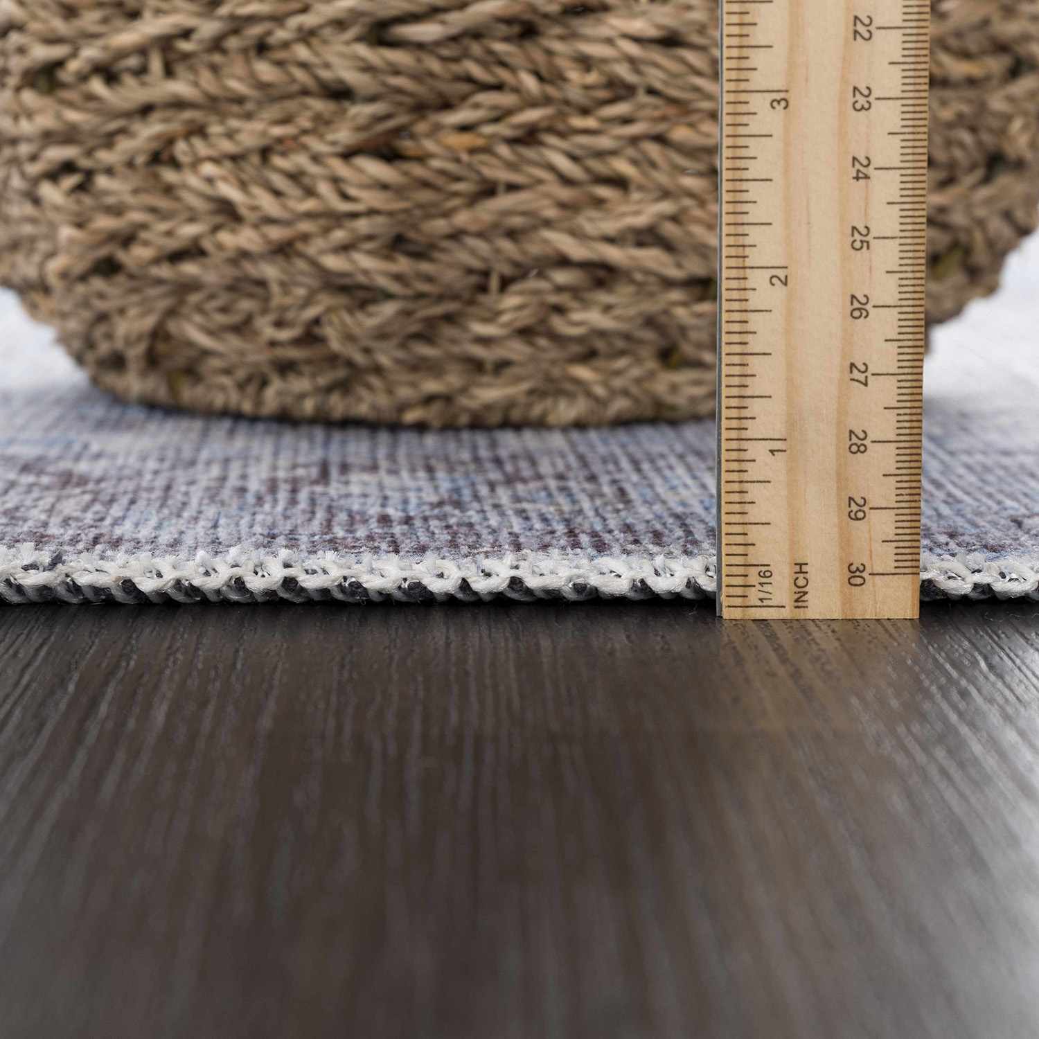 Boutique Rugs - Aqua Rosman Washable Runner & Area Rug - Image 9