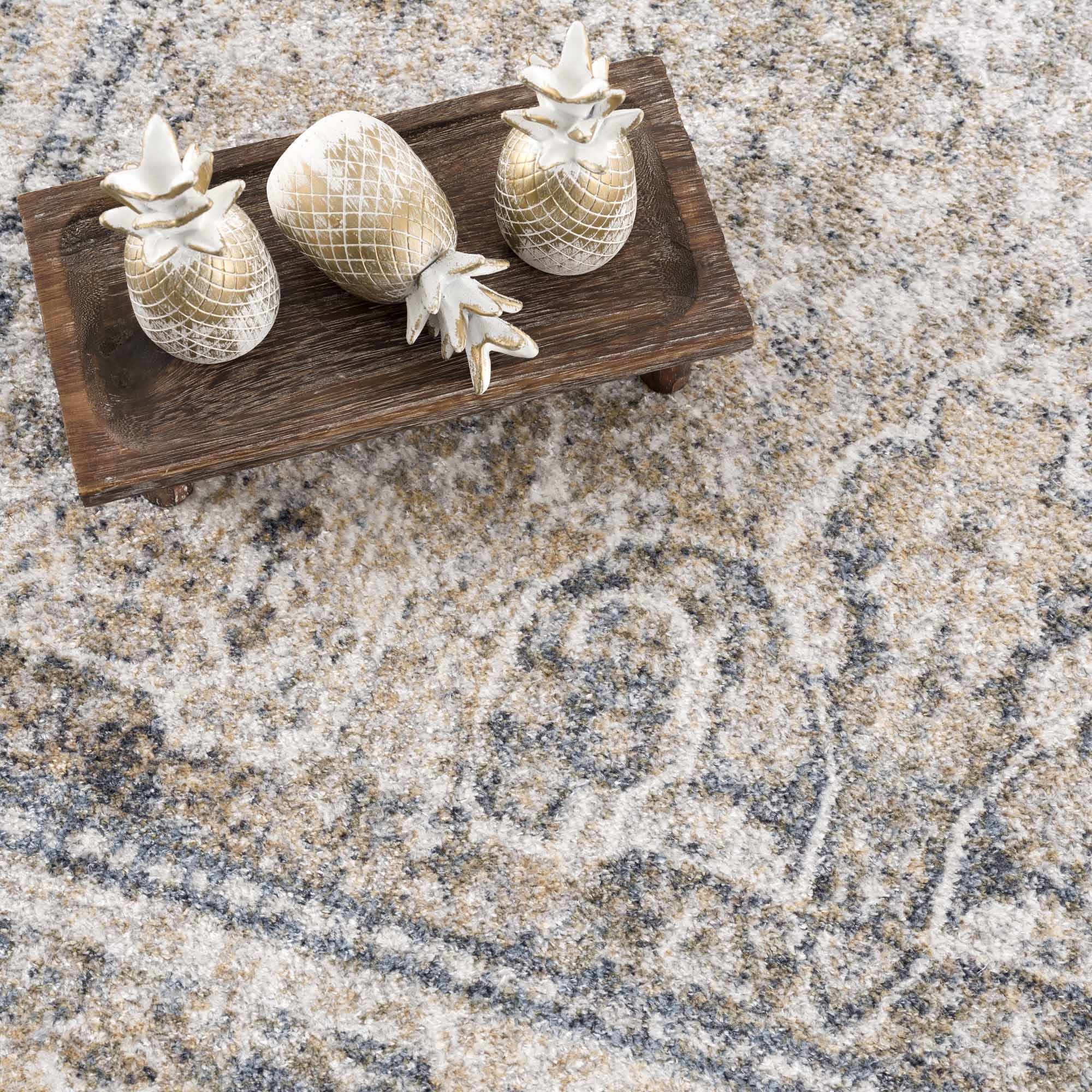 Boutique Rugs - Arias Cream & Blue Washable Area Rug - Image 14