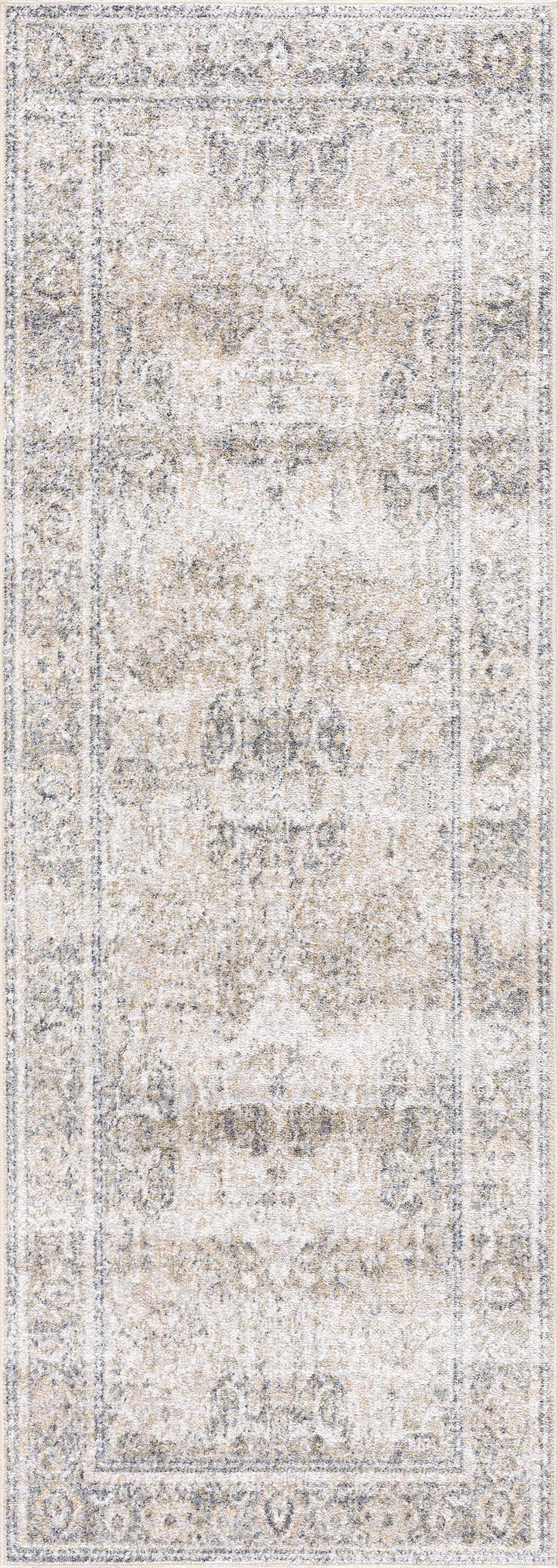 Boutique Rugs - Arias Cream & Blue Washable Area Rug - Image 5