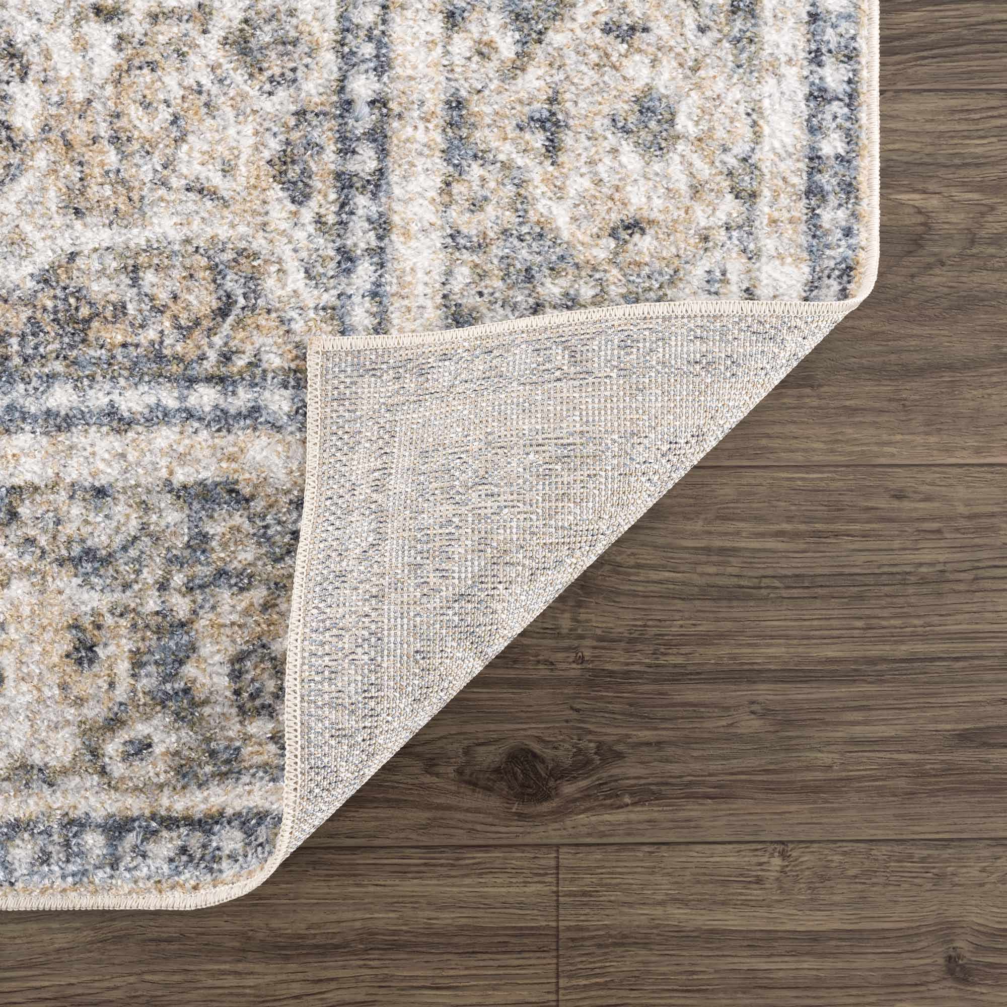 Boutique Rugs - Arias Cream & Blue Washable Area Rug - Image 6