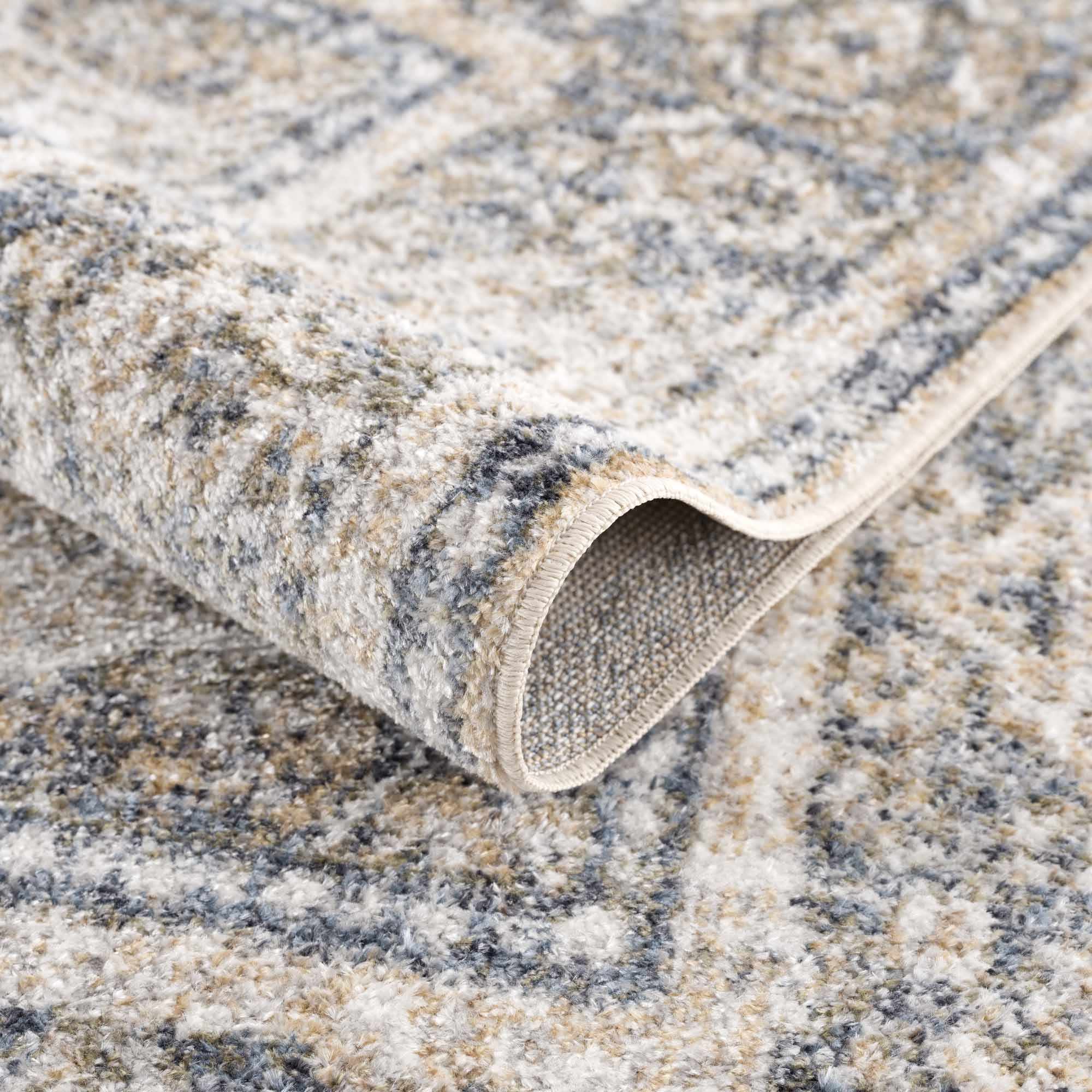 Boutique Rugs - Arias Cream & Blue Washable Area Rug - Image 7