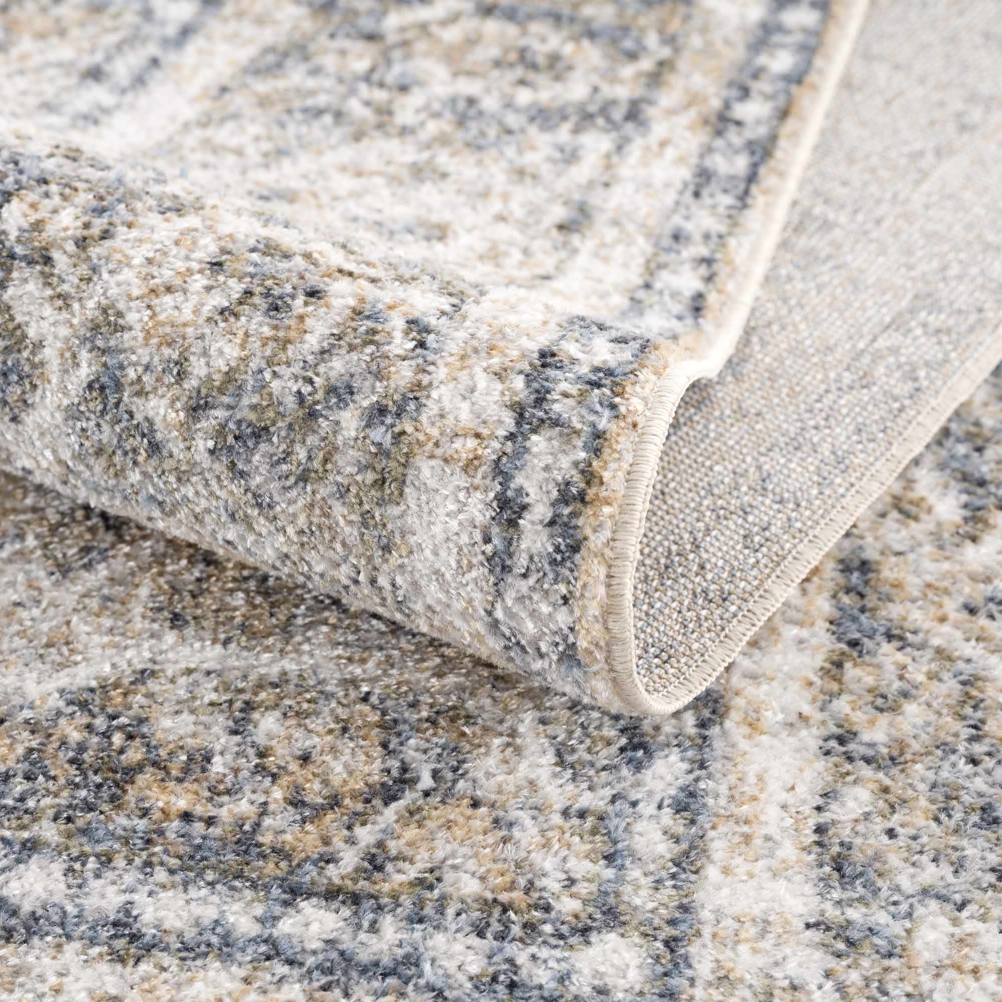 Boutique Rugs - Arias Cream & Blue Washable Area Rug - Image 8