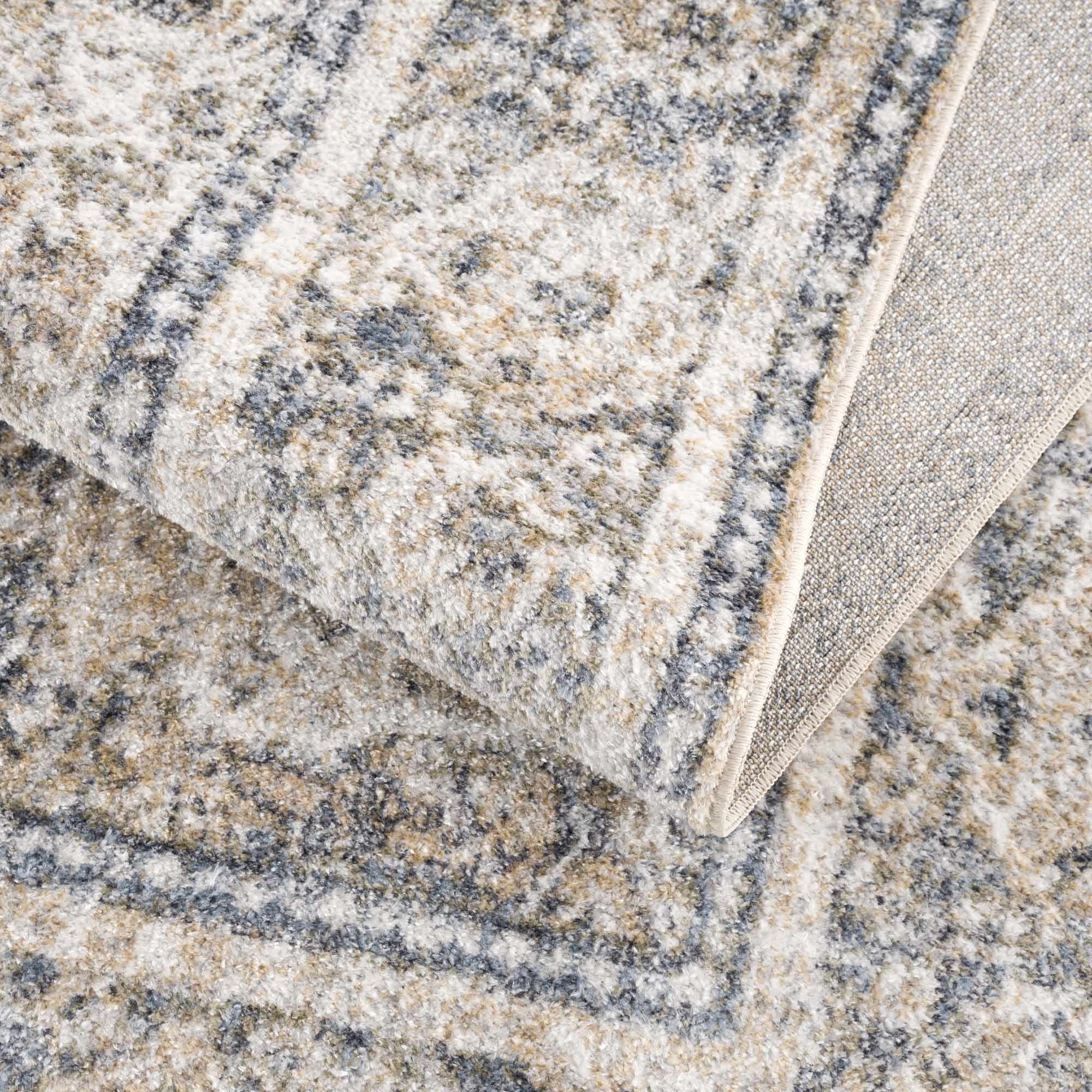 Boutique Rugs - Arias Cream & Blue Washable Area Rug - Image 9