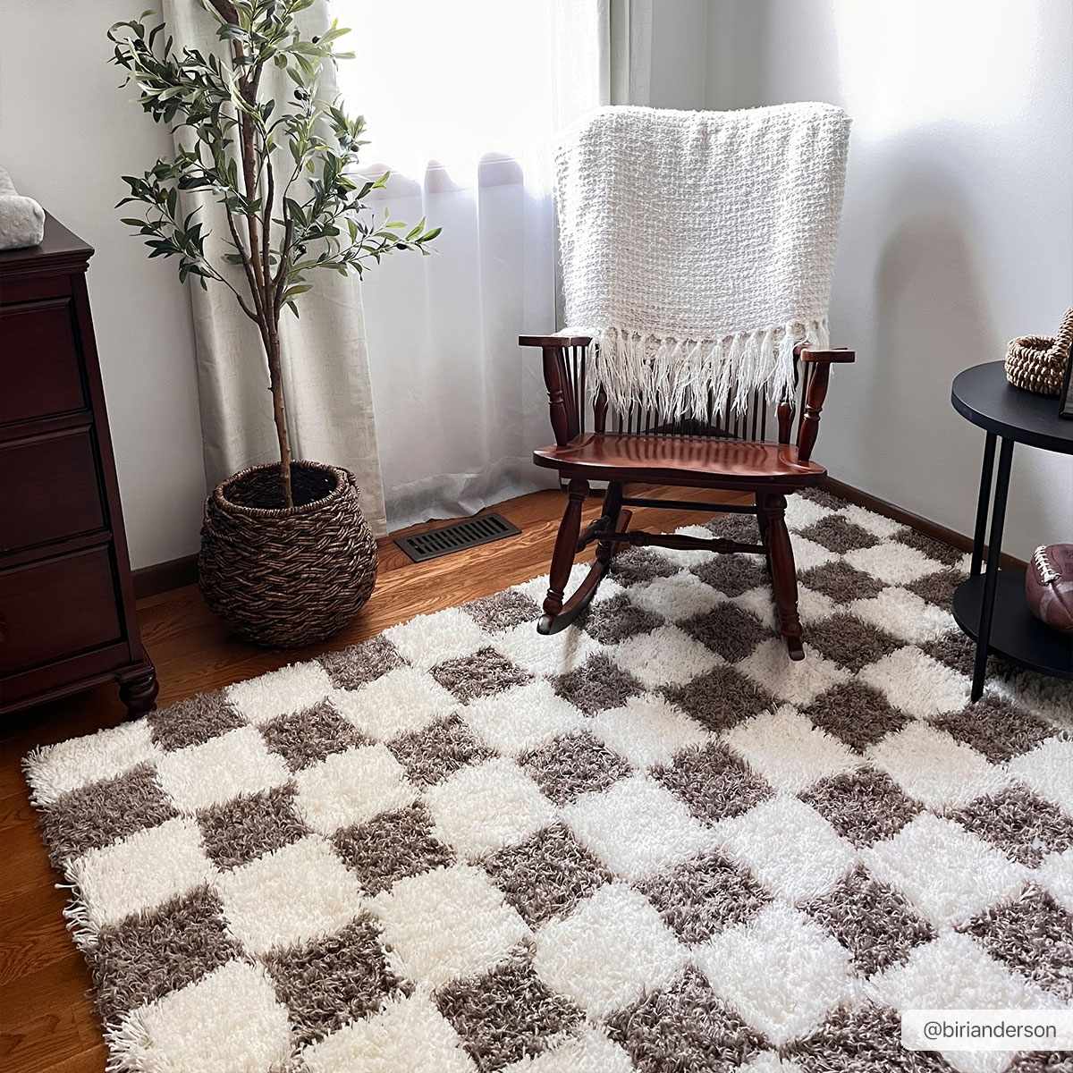 Boutique Rugs - Atira Brown Checkered Area Rug - Image 15