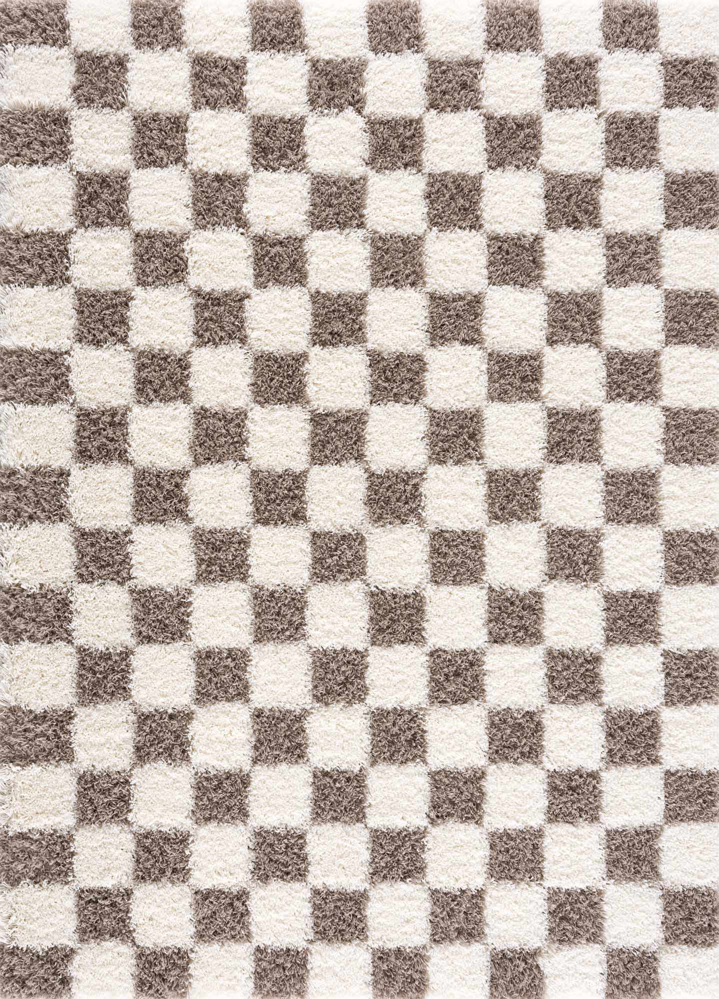 Boutique Rugs - Atira Brown Checkered Area Rug - Image 3