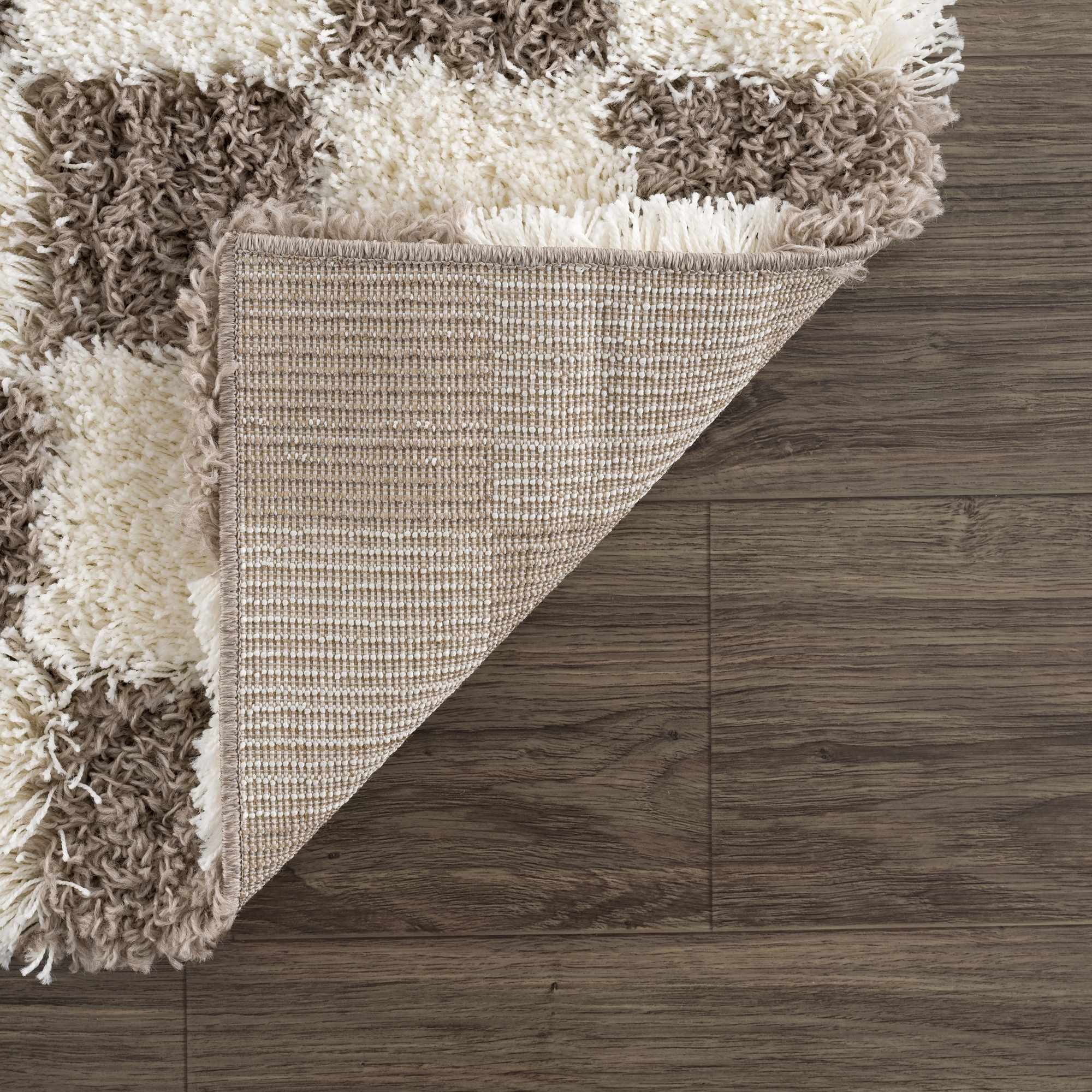 Boutique Rugs - Atira Brown Checkered Area Rug - Image 5