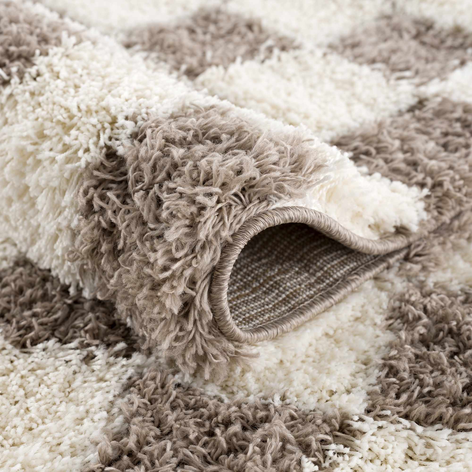 Boutique Rugs - Atira Brown Checkered Area Rug - Image 7