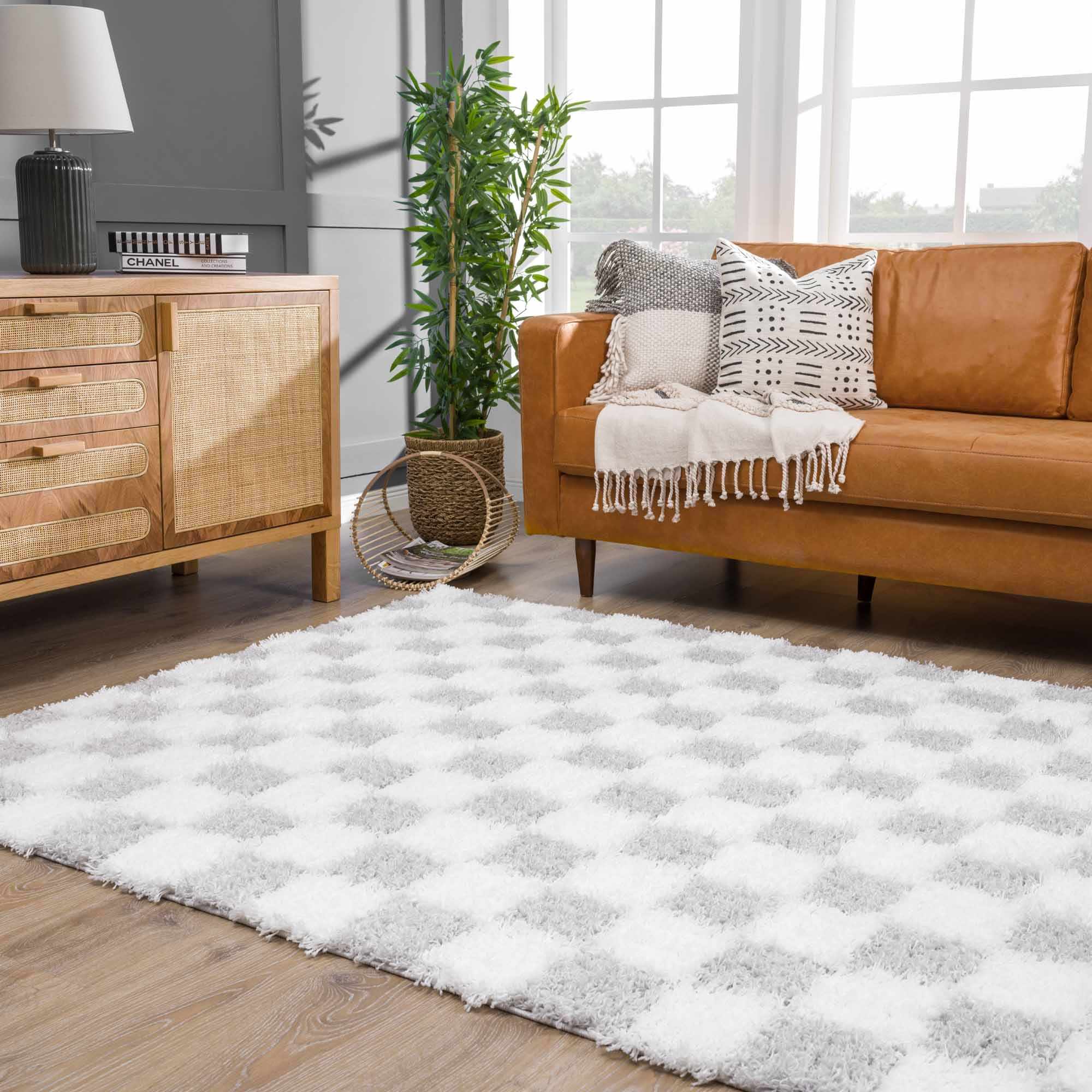 Boutique Rugs - Atira Gray Checkered Area Rug - Image 14