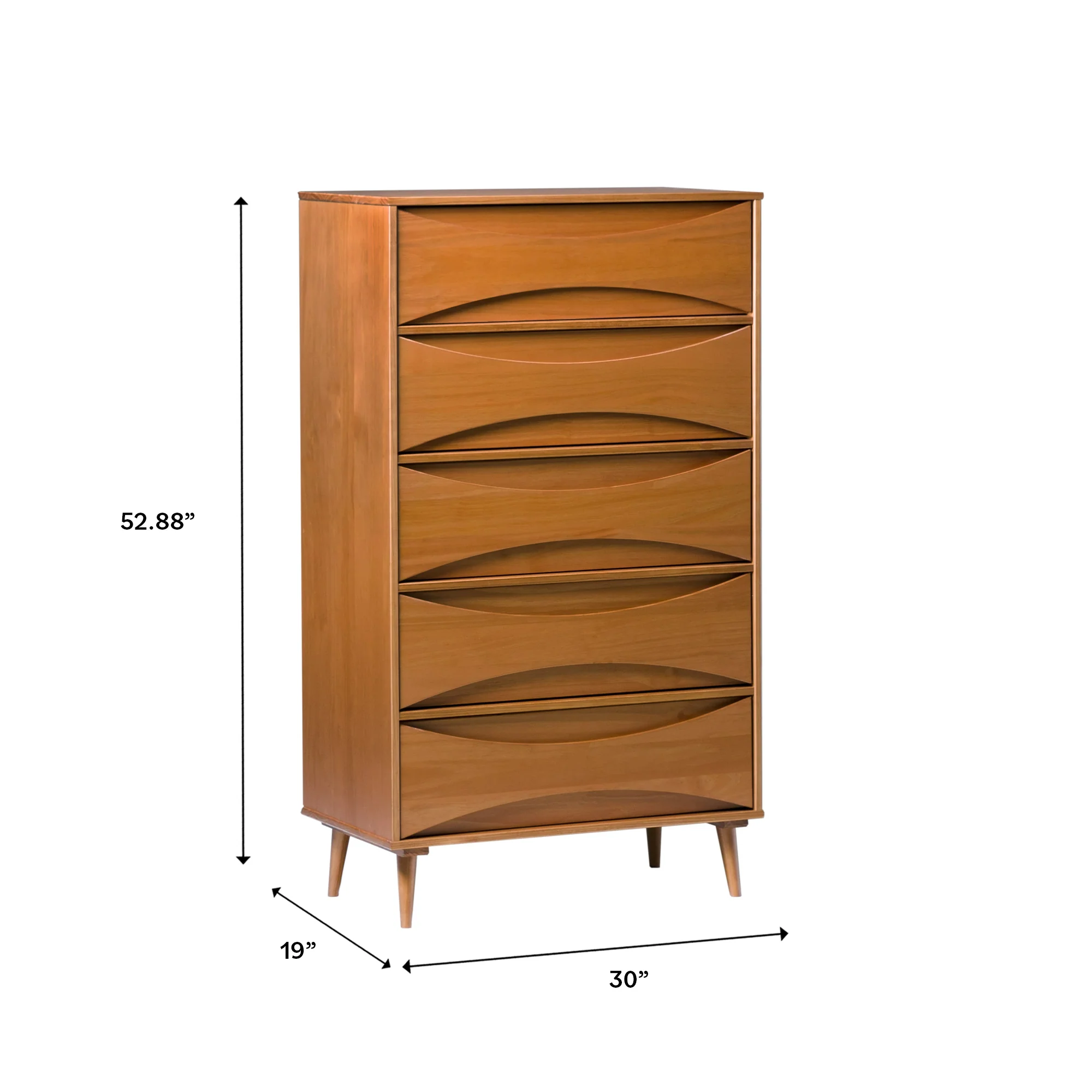 Atticus Solid Wood Mid-Century Modern Chest - Image 4