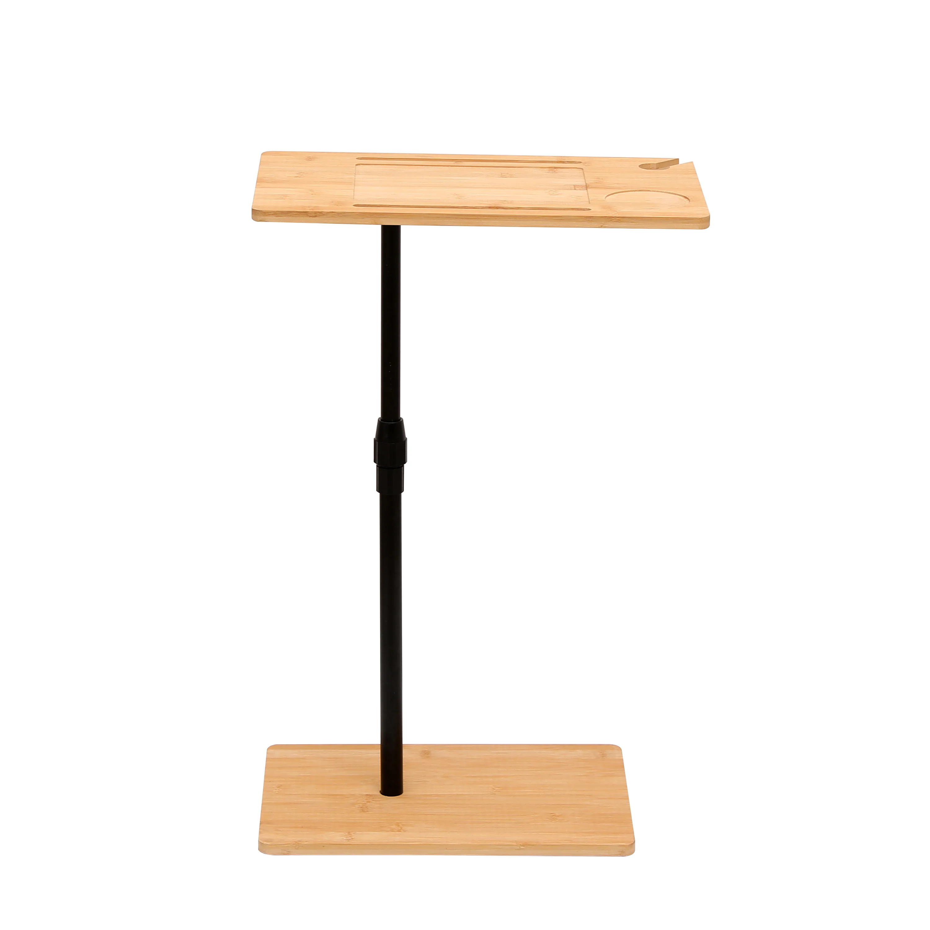 Walker Edison | Bamboo 360 Swivel Sofa Tray Table - Image 11